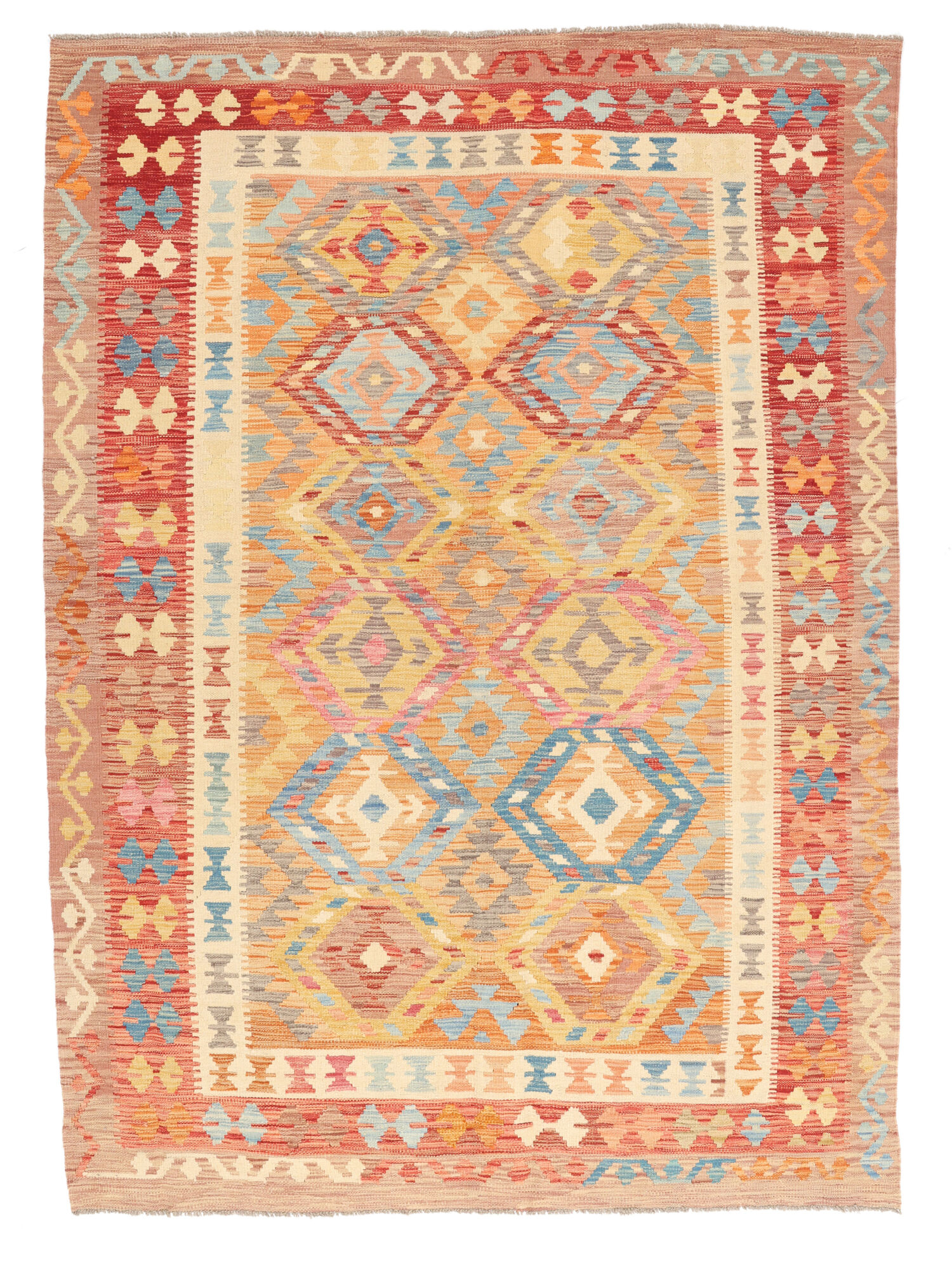 Kelim Afghan Old Stil Teppich 176×242