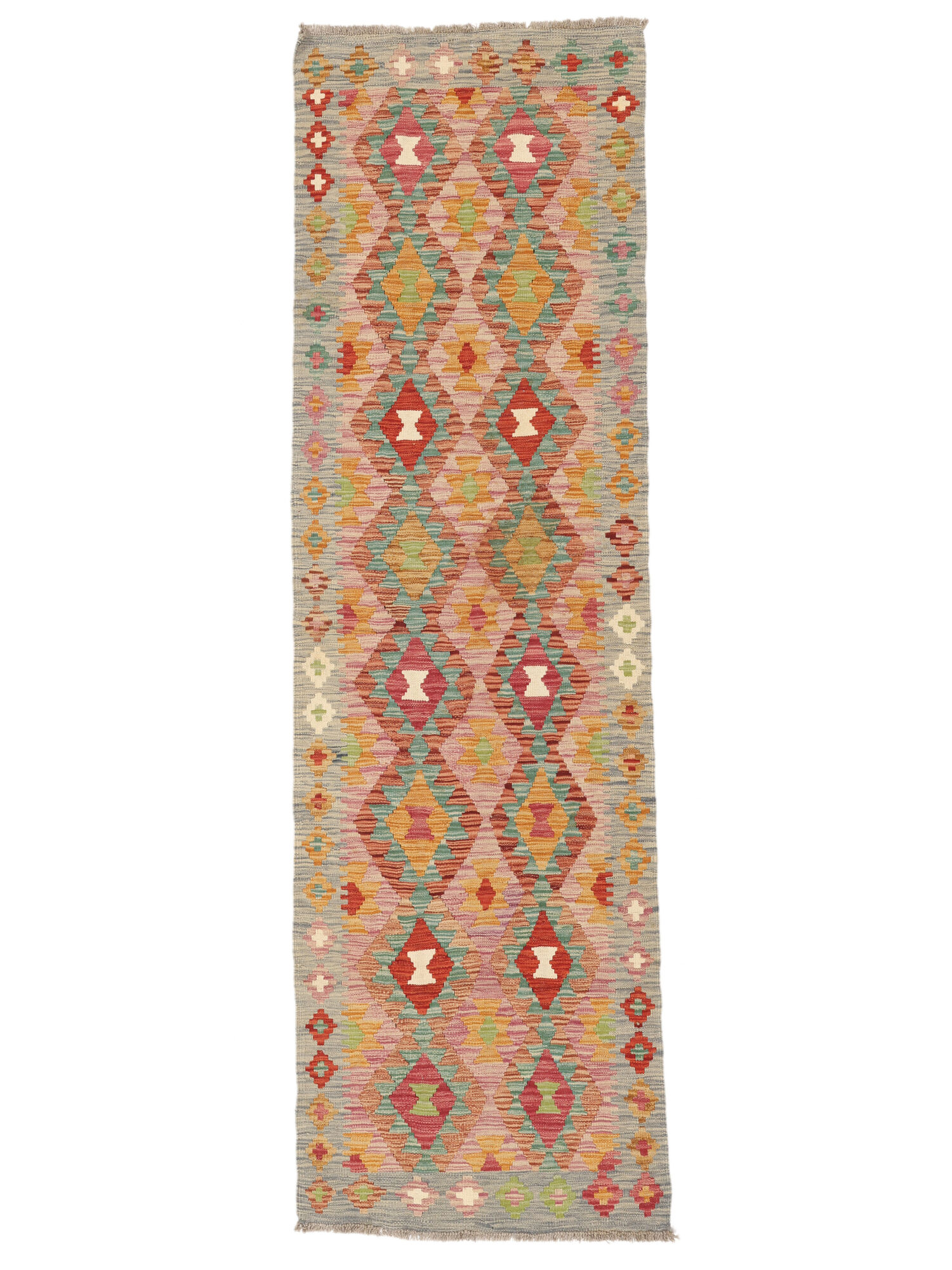 Kelim Afghan Old Stil Teppich 74×252