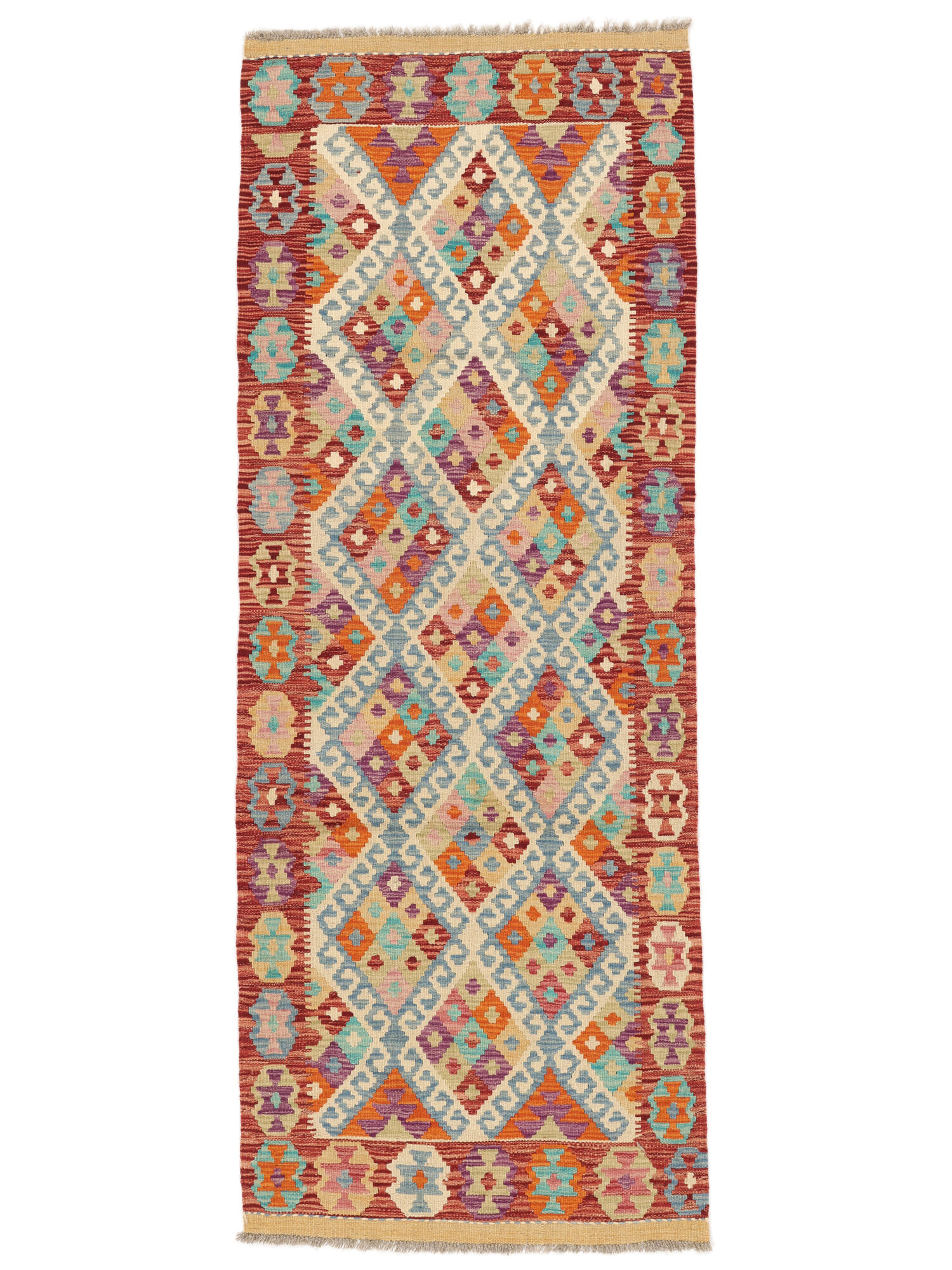 Kelim Afghan Old Stil Teppich 79×207