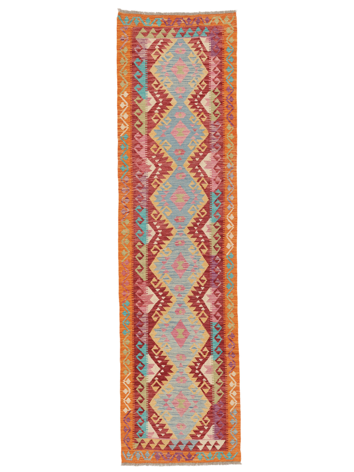 Kelim Afghan Old Stil Teppich 81×302