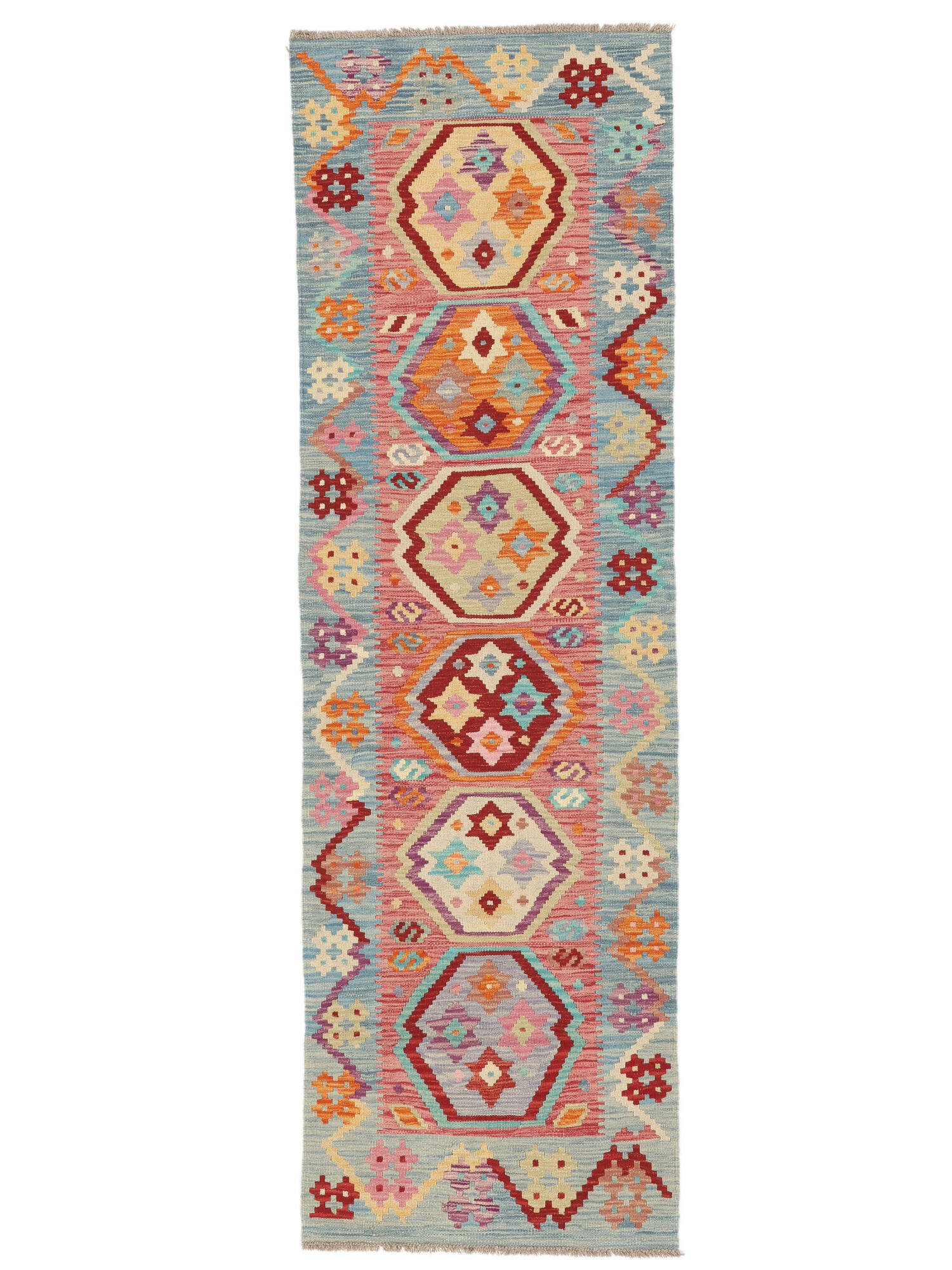 Kelim Afghan Old Stil Teppich 74×236