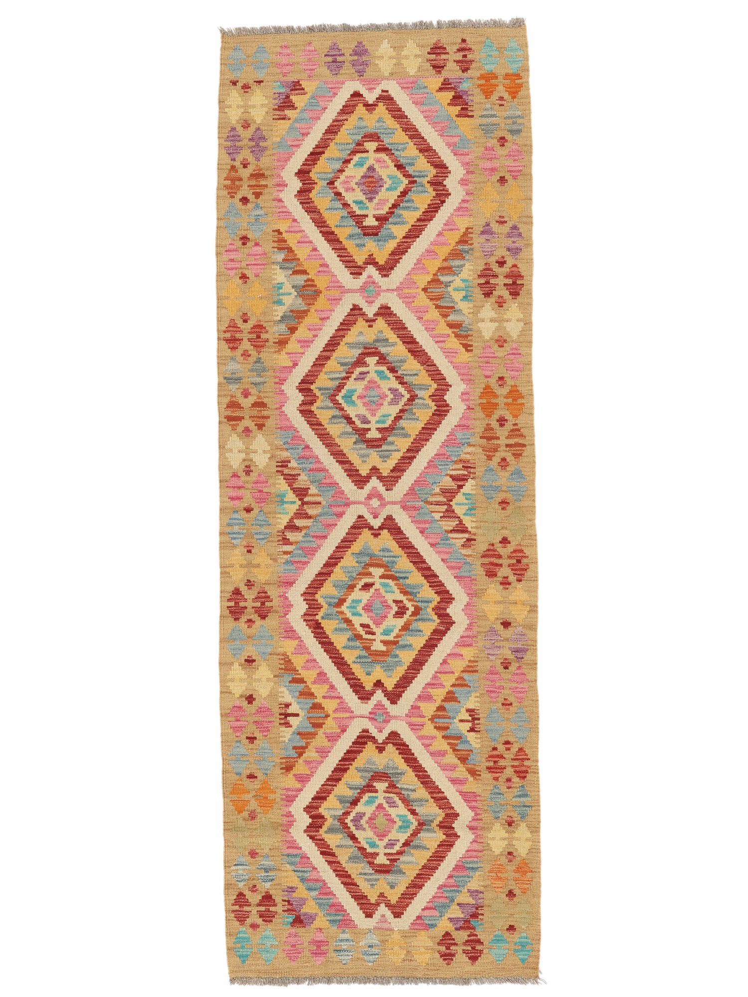 Kelim Afghan Old Stil Teppich 76×229