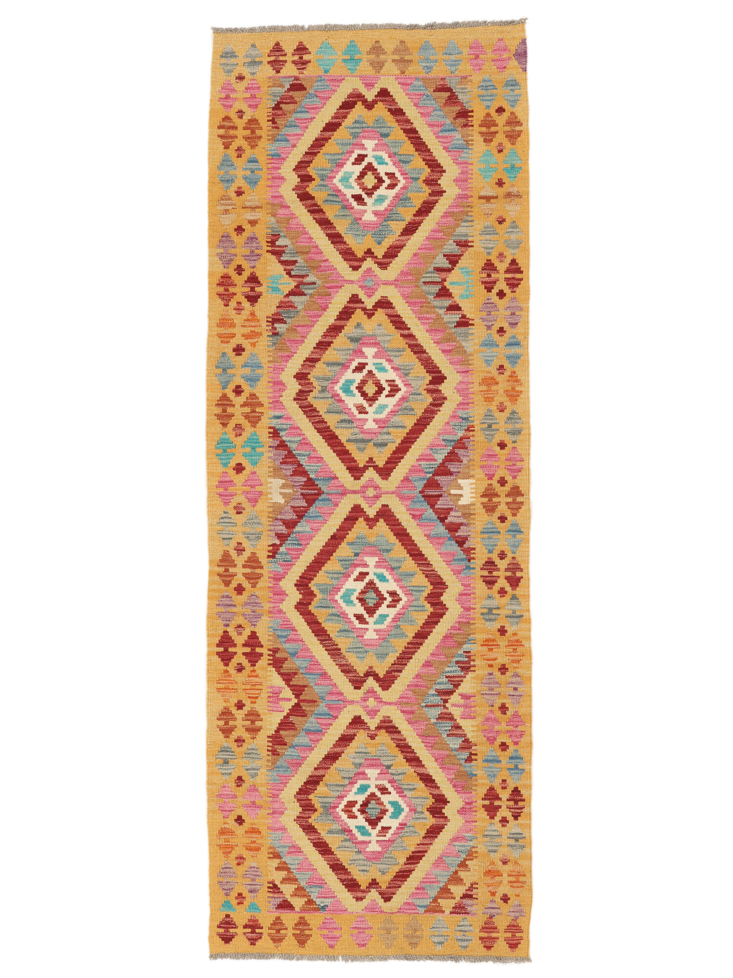 Kelim Afghan Old Stil Teppich 80×233