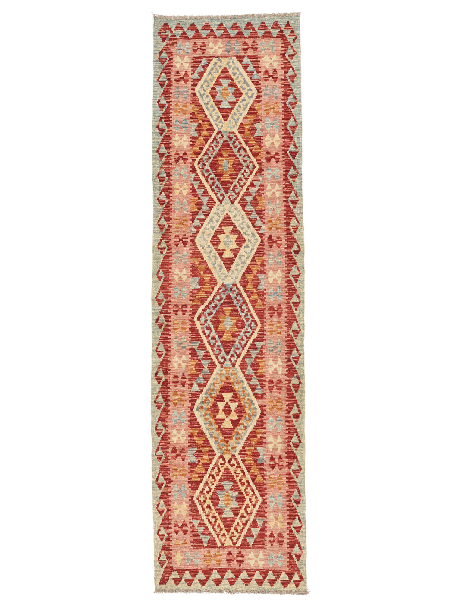 Kelim Afghan Old Stil Teppich 76×296