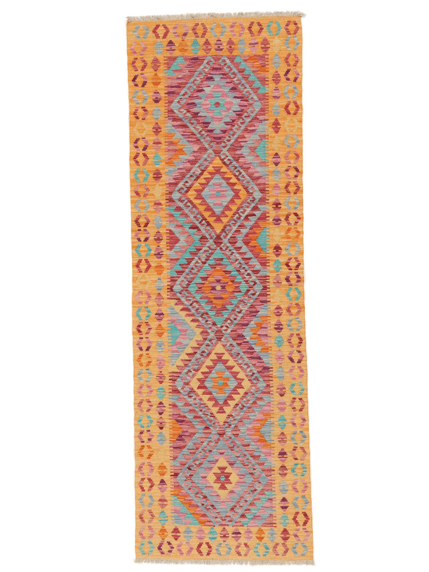 Kelim Afghan Old Stil Teppich 77×241