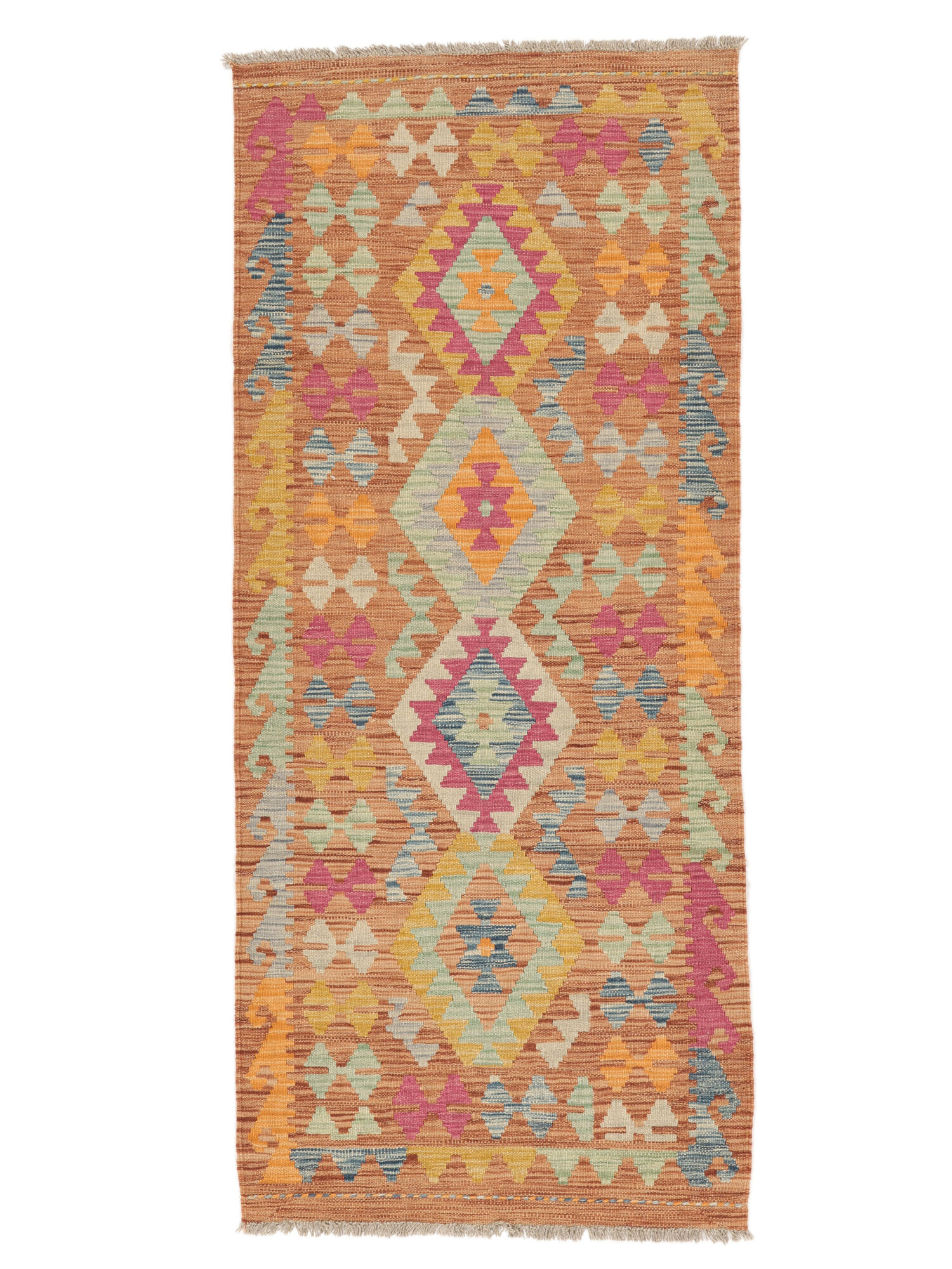 Kelim Afghan Old Stil Teppich 82×192
