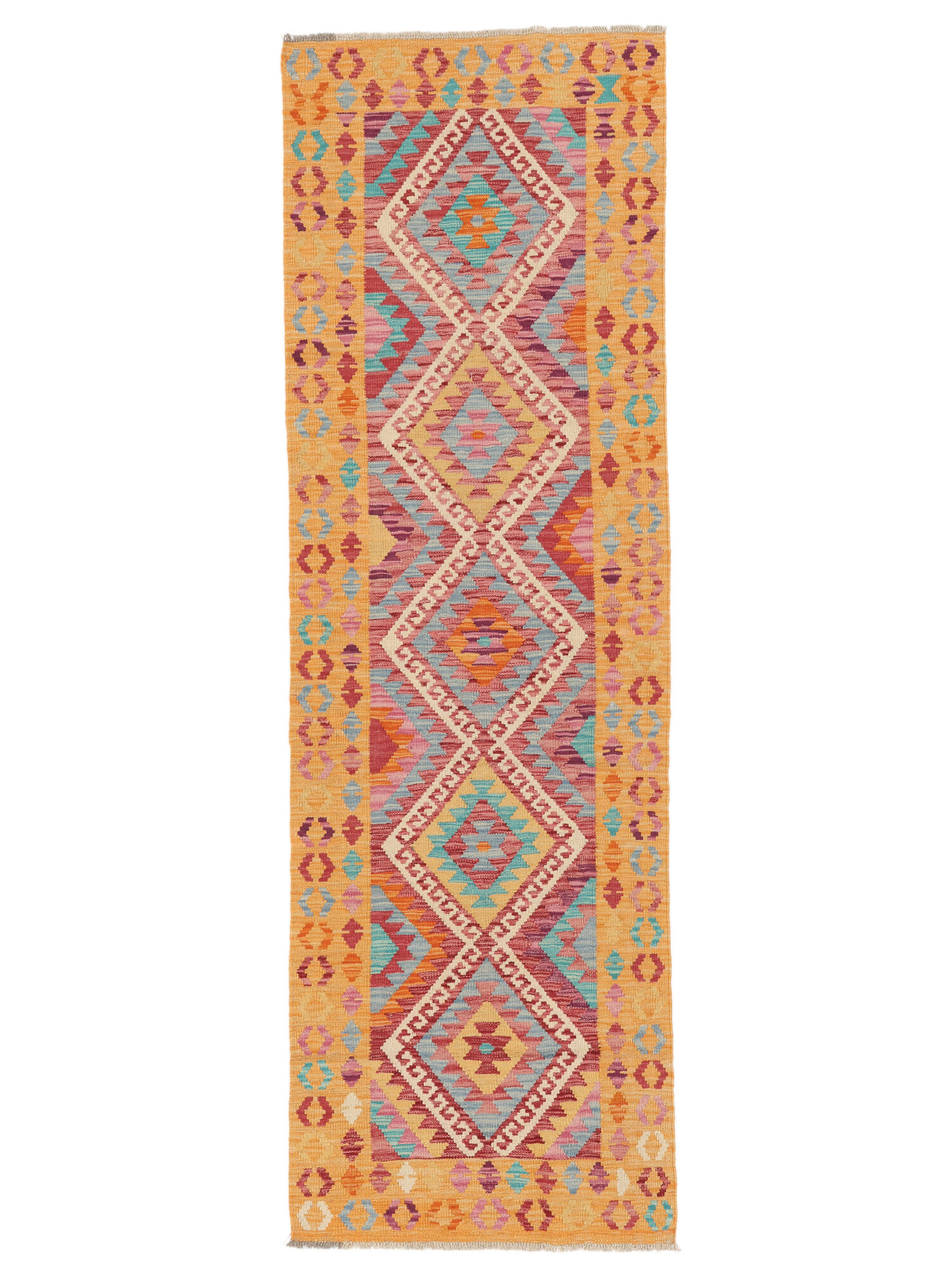 Kelim Afghan Old Stil Teppich 76×240