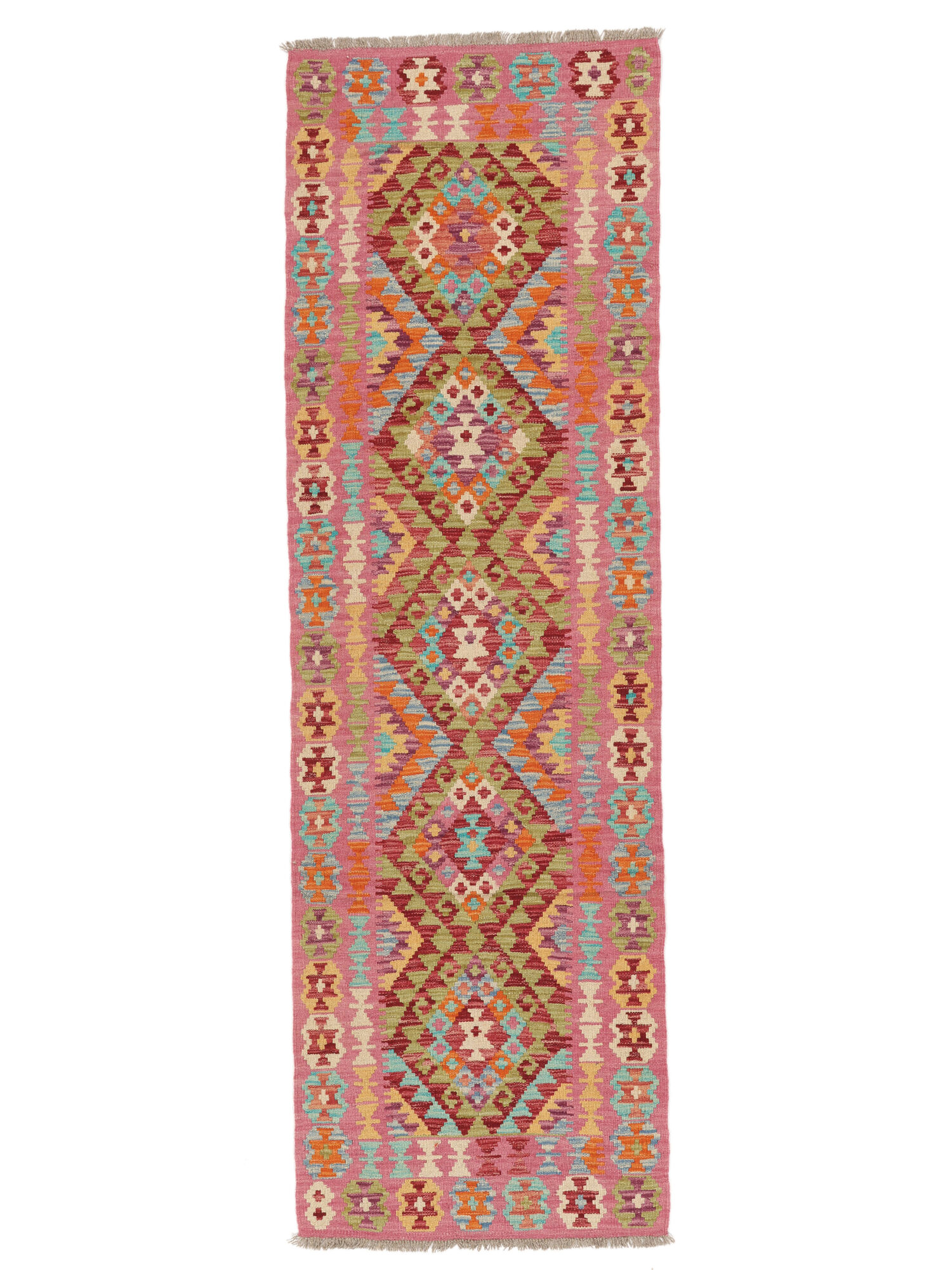 Kelim Afghan Old Stil Teppich 76×248
