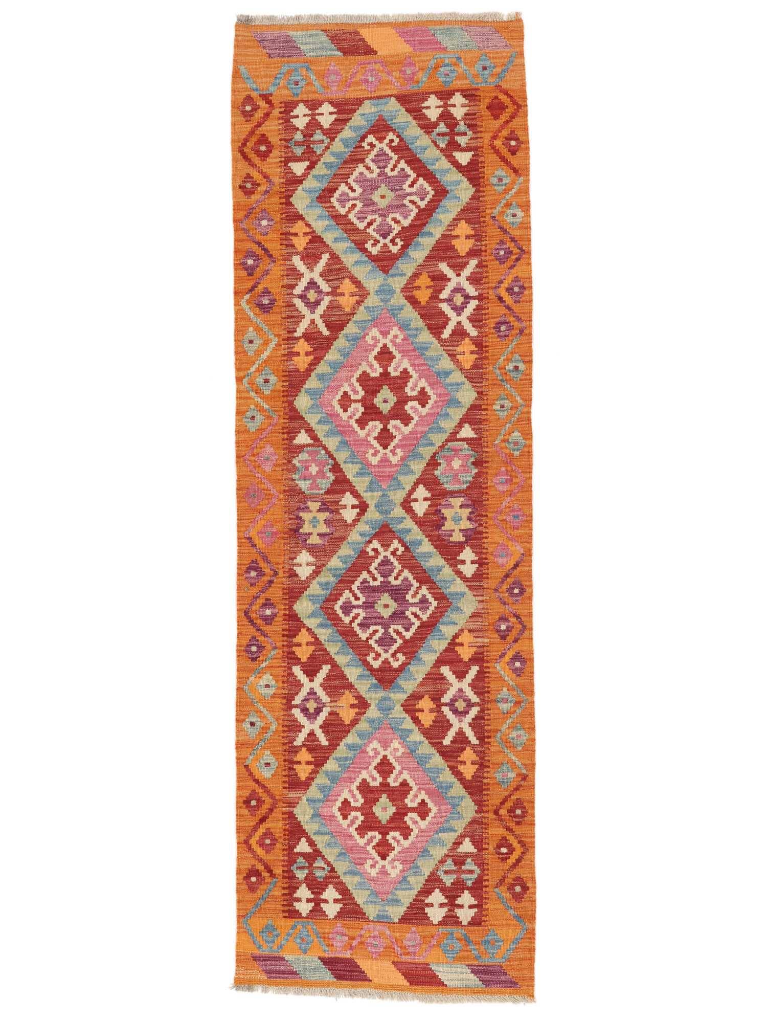Kelim Afghan Old Stil Teppich 75×242