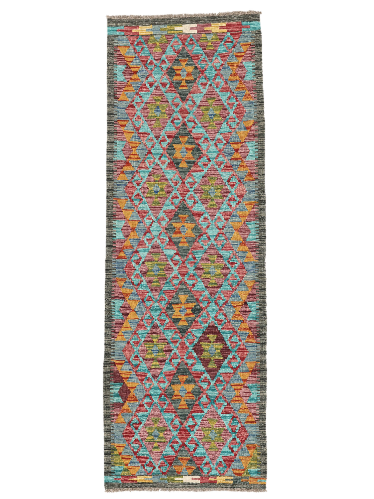 Kelim Afghan Old Stil Teppich 68×198