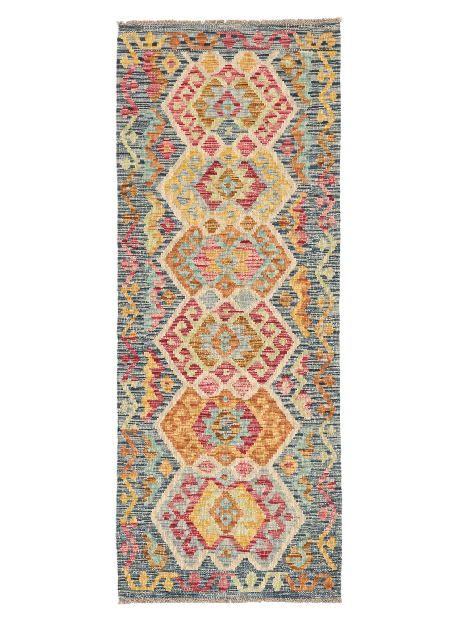 Kelim Afghan Old Stil Teppich 76×197