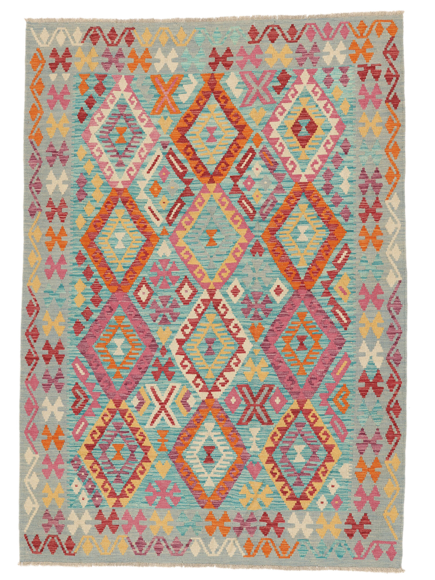 Kelim Afghan Old Stil Teppich 177×258