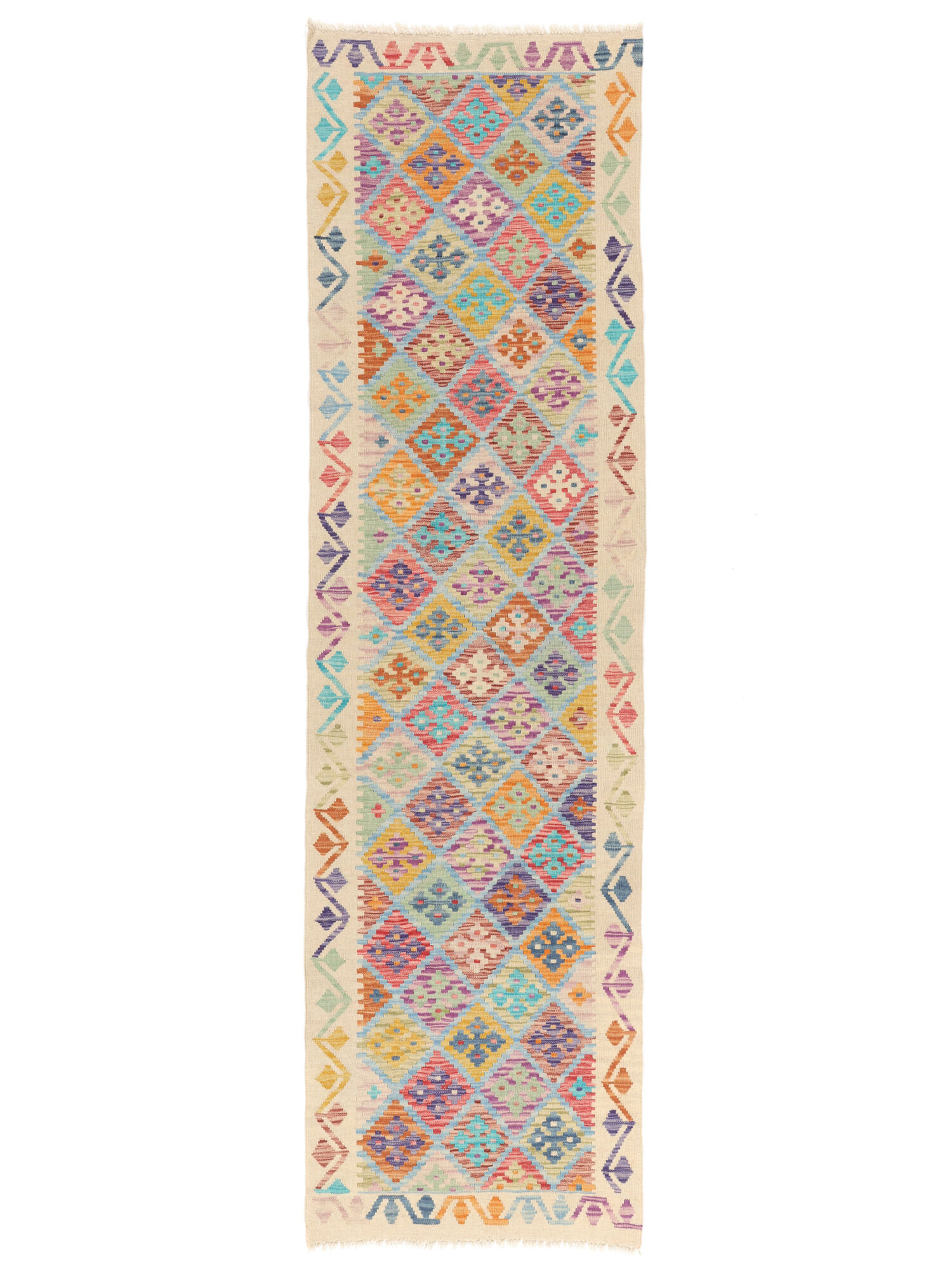 Kelim Afghan Old Stil Teppich 82×287