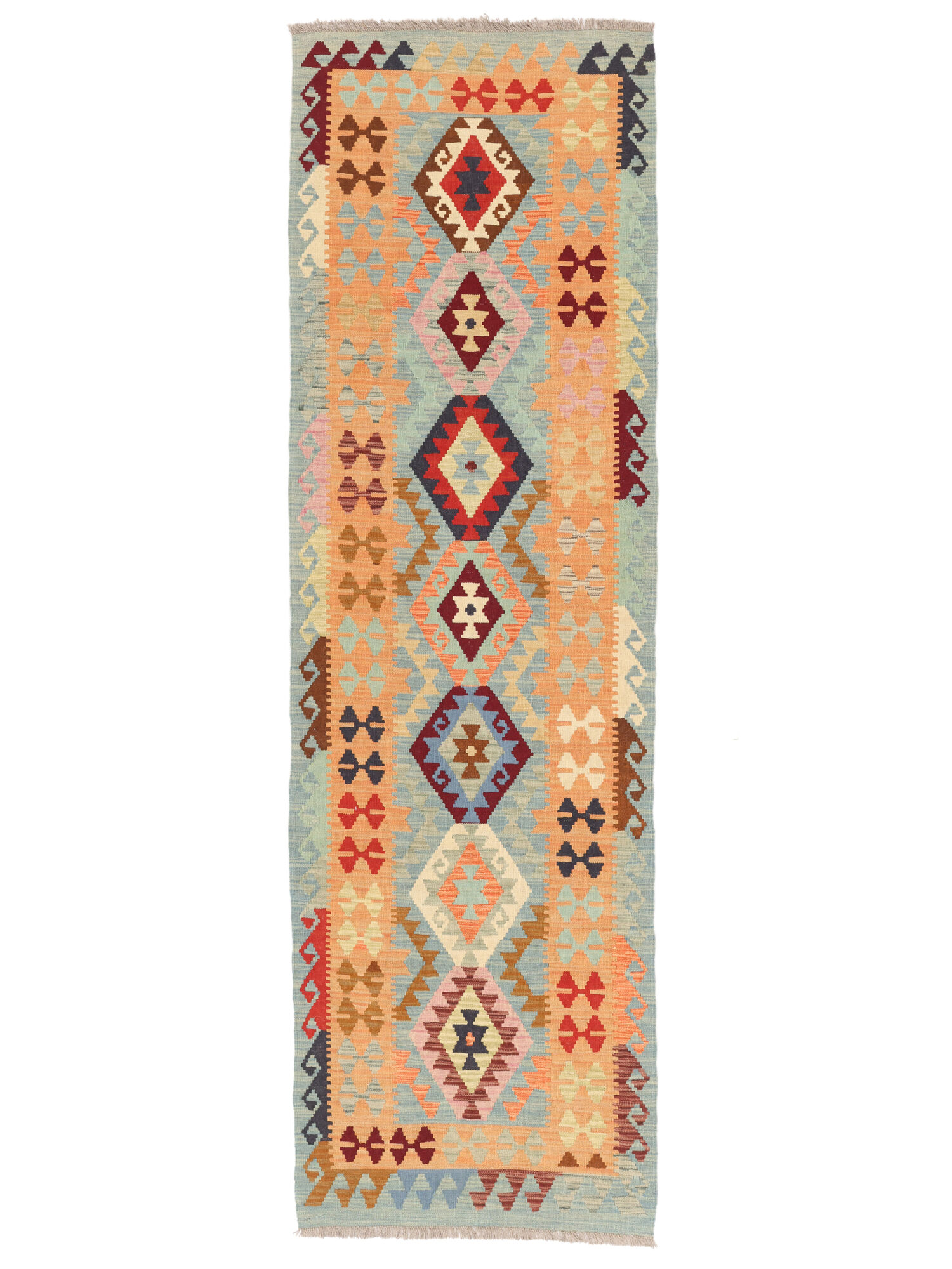 Kelim Afghan Old Stil Teppich 85×289