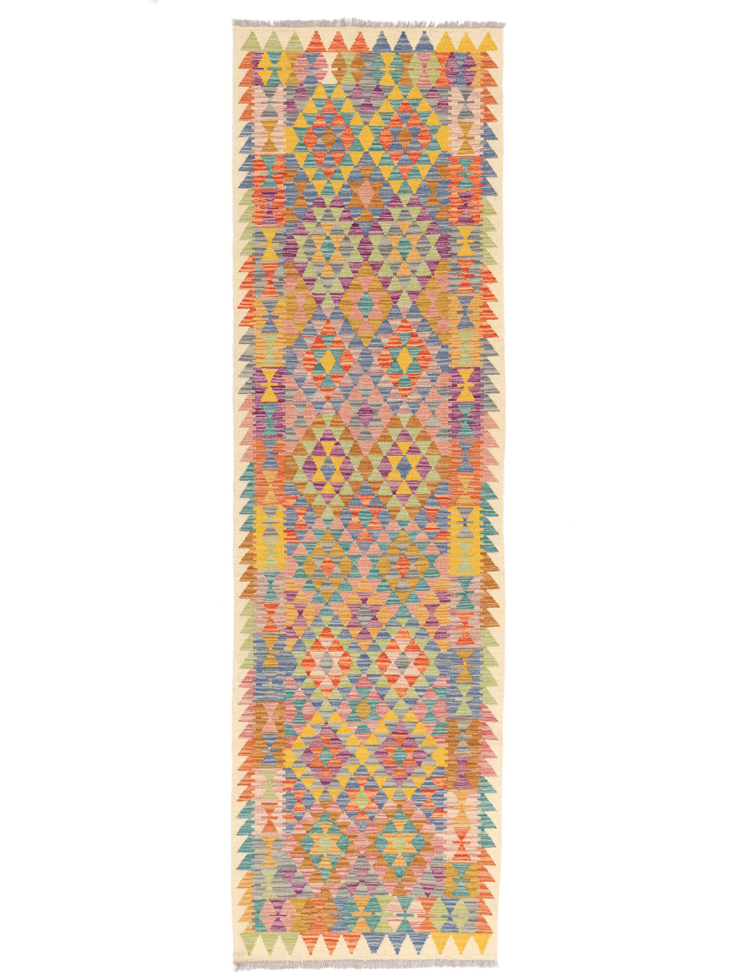 Kelim Afghan Old Stil Teppich 85×295