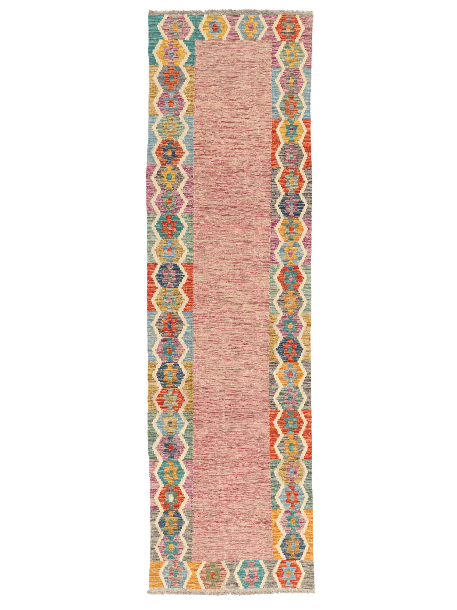 Kelim Afghan Old Stil Teppich 84×294