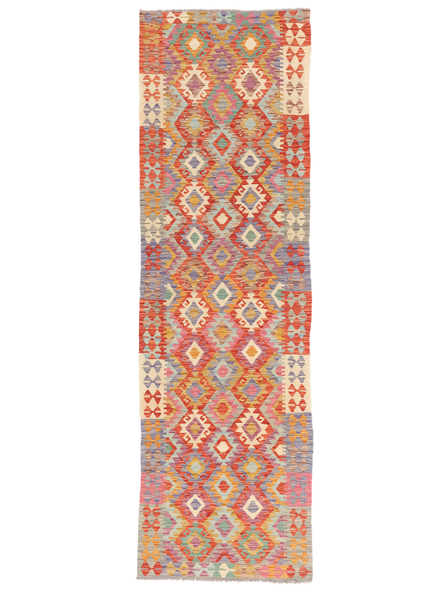 Kelim Afghan Old Stil Teppich 88×292