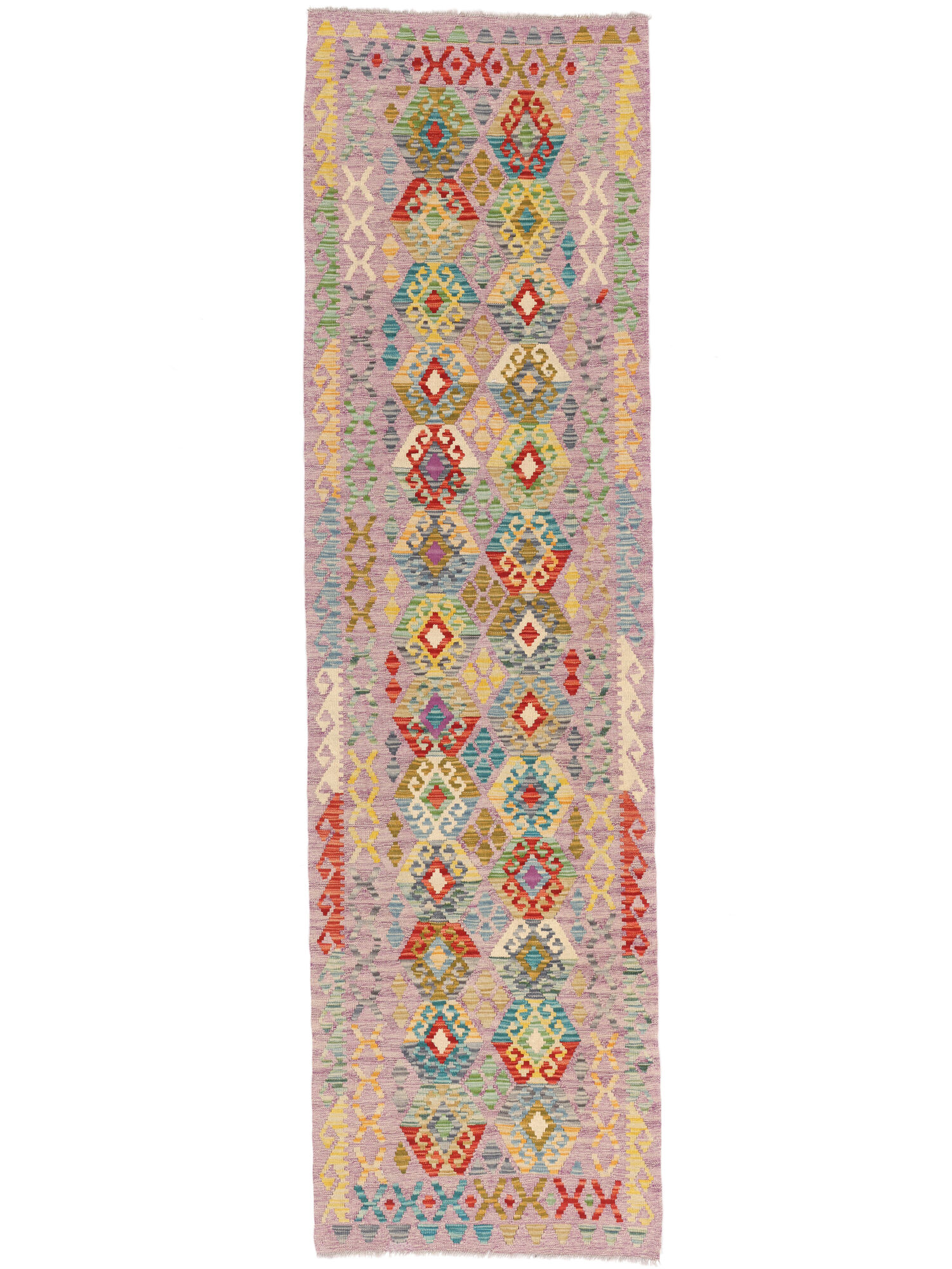 Kelim Afghan Old Stil Teppich 83×296