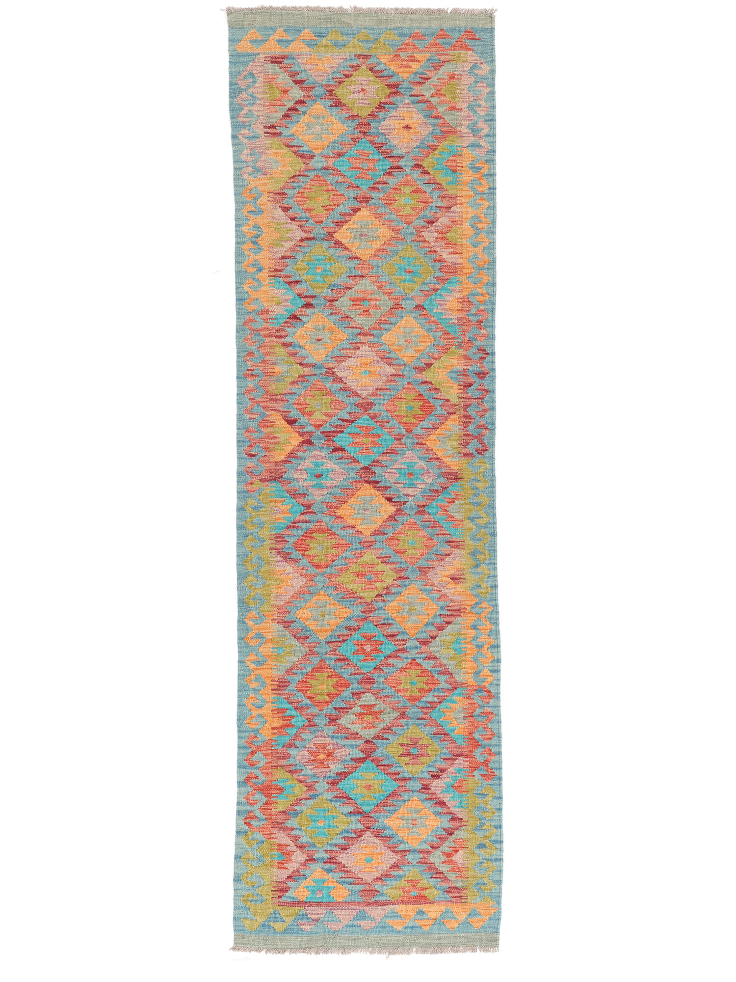 Kelim Afghan Old Stil Teppich 80×292