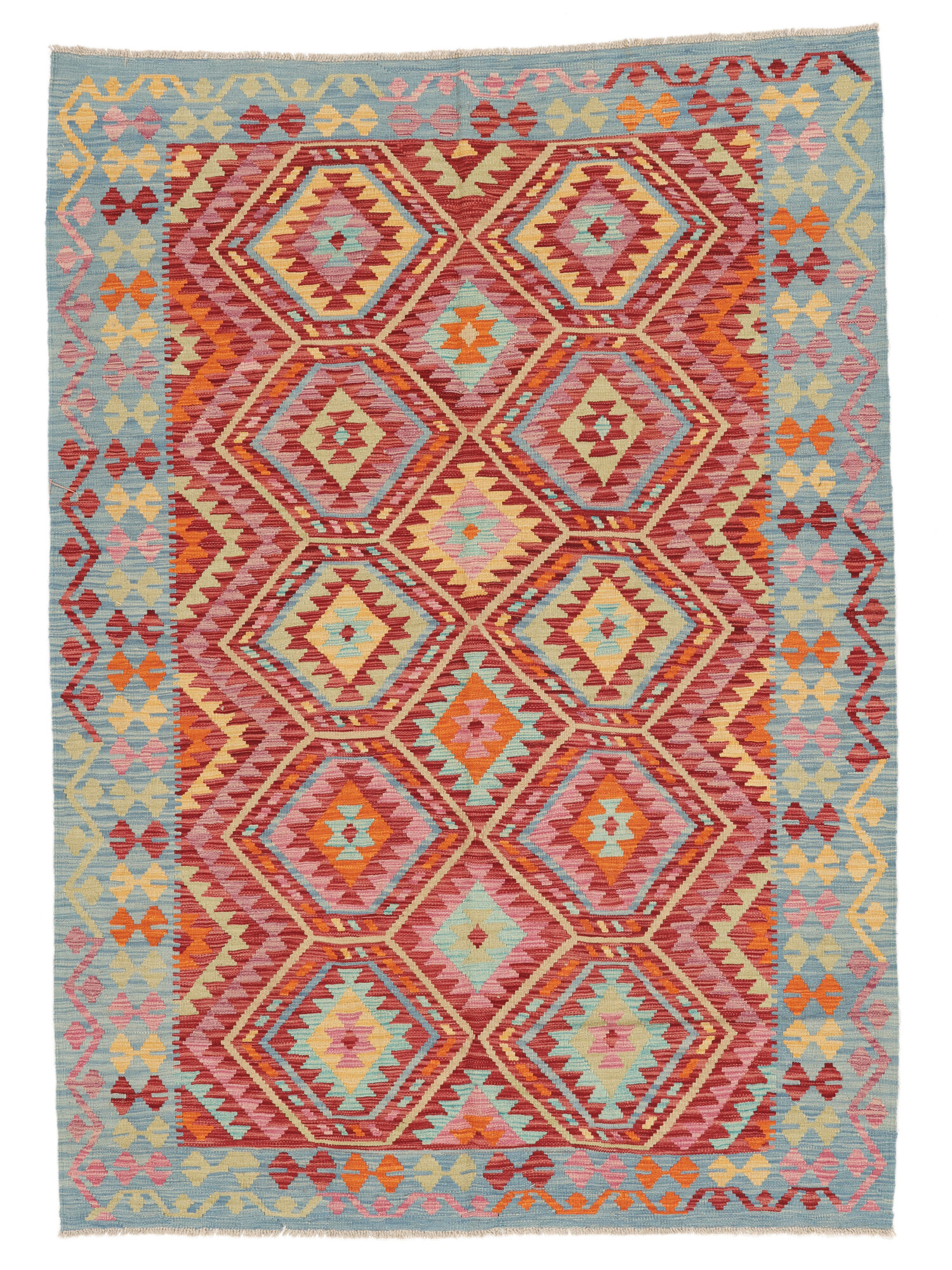 Kelim Afghan Old Stil Teppich 174×242