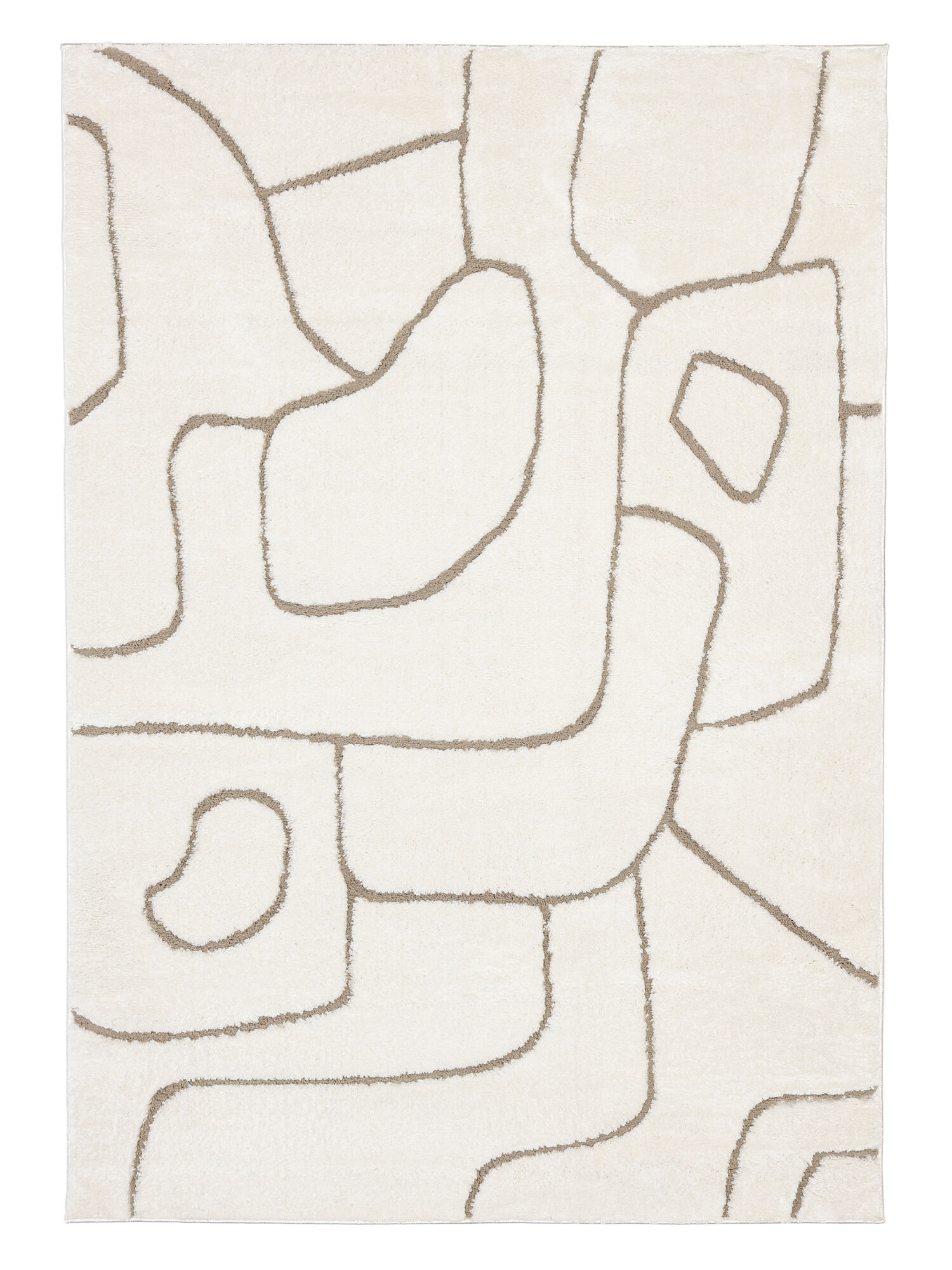 Moonlit Matta - Vit / Beige 160x230