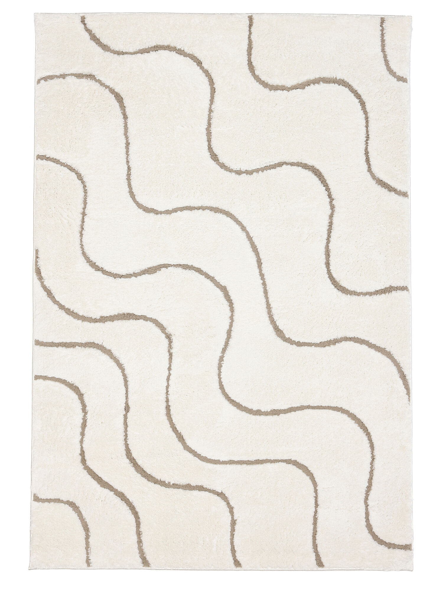 Whisper Matta - Vit / Beige 160x230