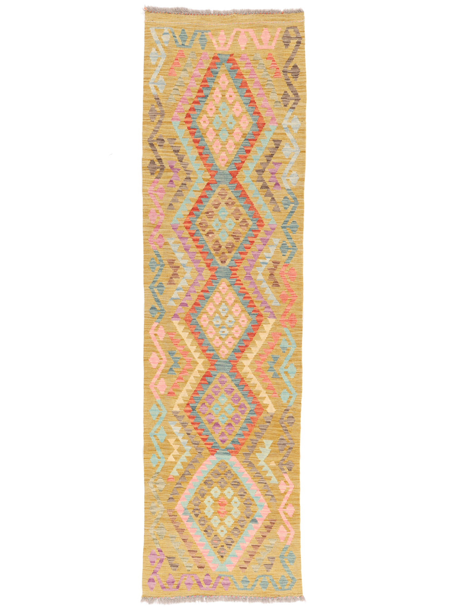 Kelim Afghan Old Stil Teppich 82×296