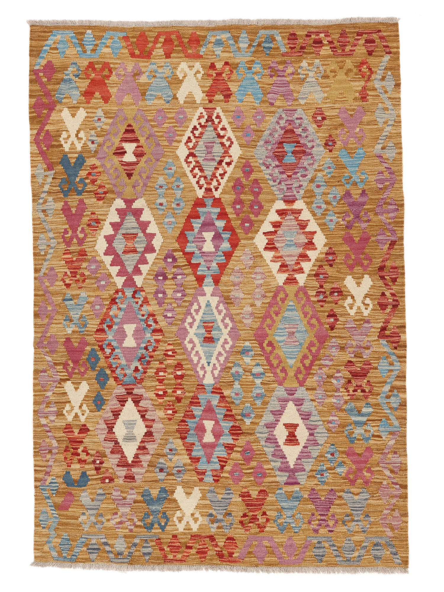 Kelim Afghan Old Stil Teppich 123×179