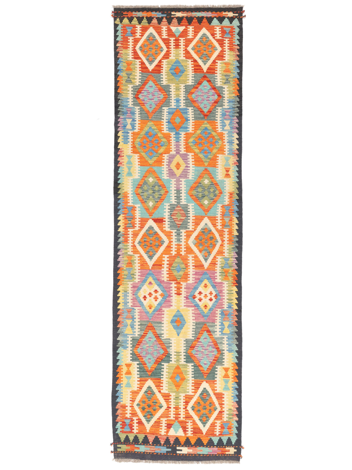 Kelim Afghan Old Stil Teppich 62×210