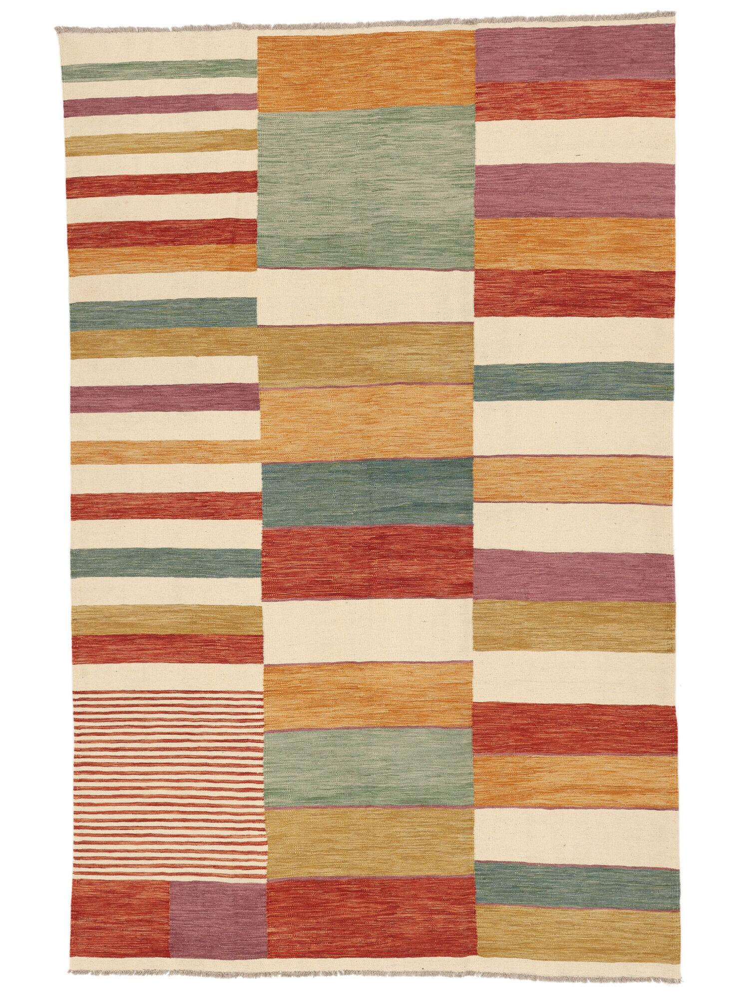 Kelim Modern Teppich 196×303