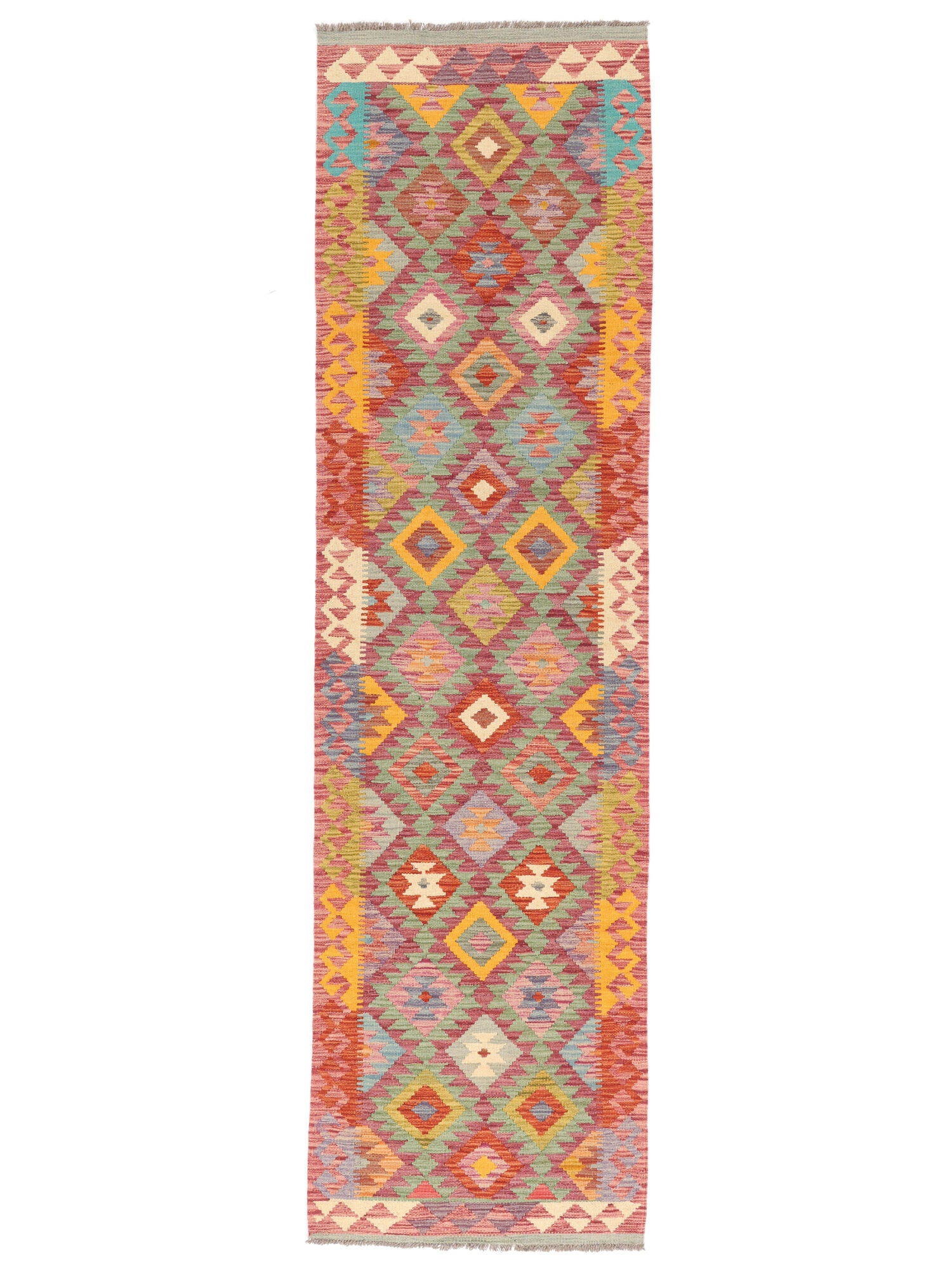 Kelim Afghan Old Stil Teppich 81×293