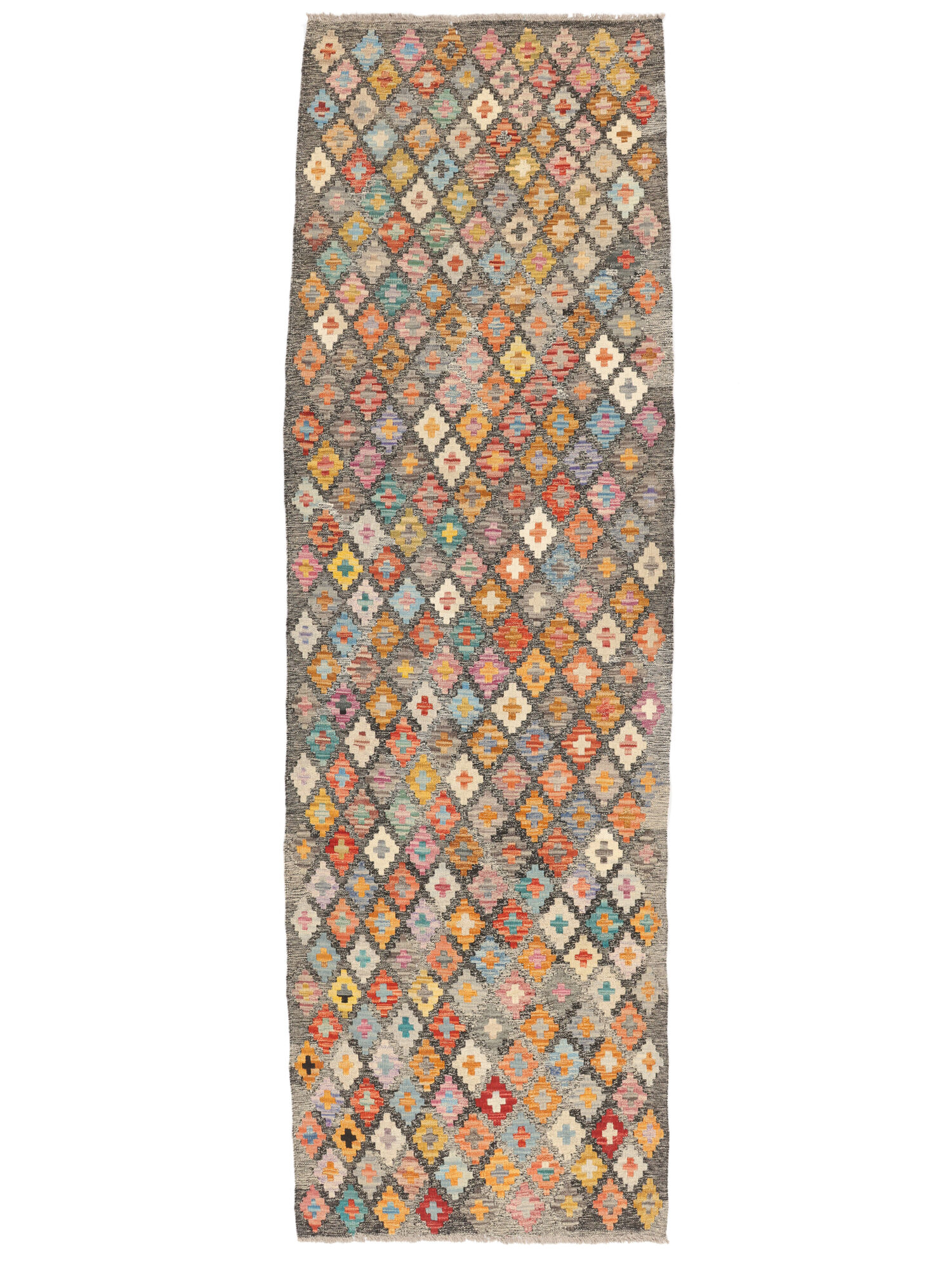 Kelim Afghan Old Stil Teppich 91×295
