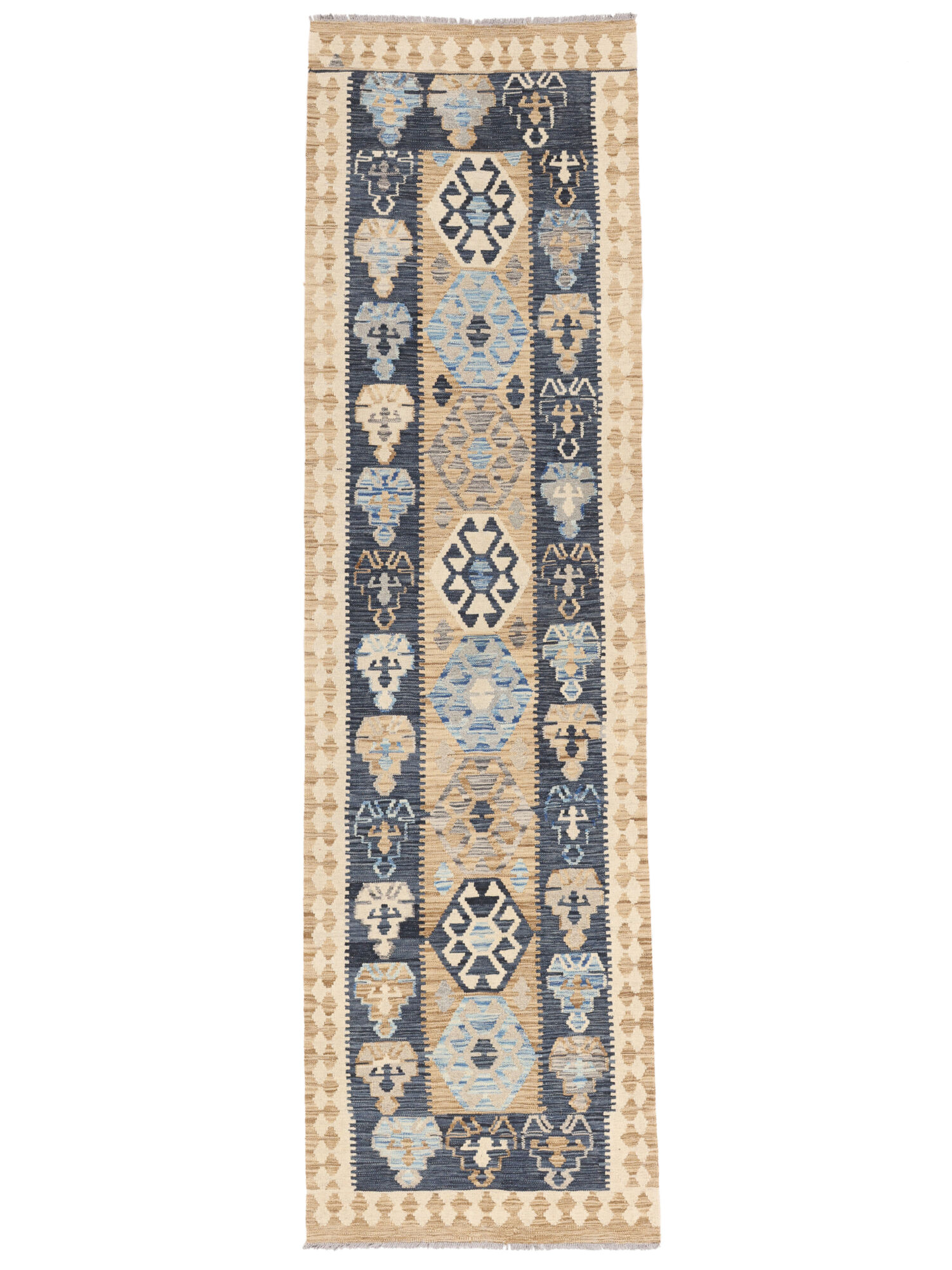 Kelim Afghan Old Stil Teppich 81×295