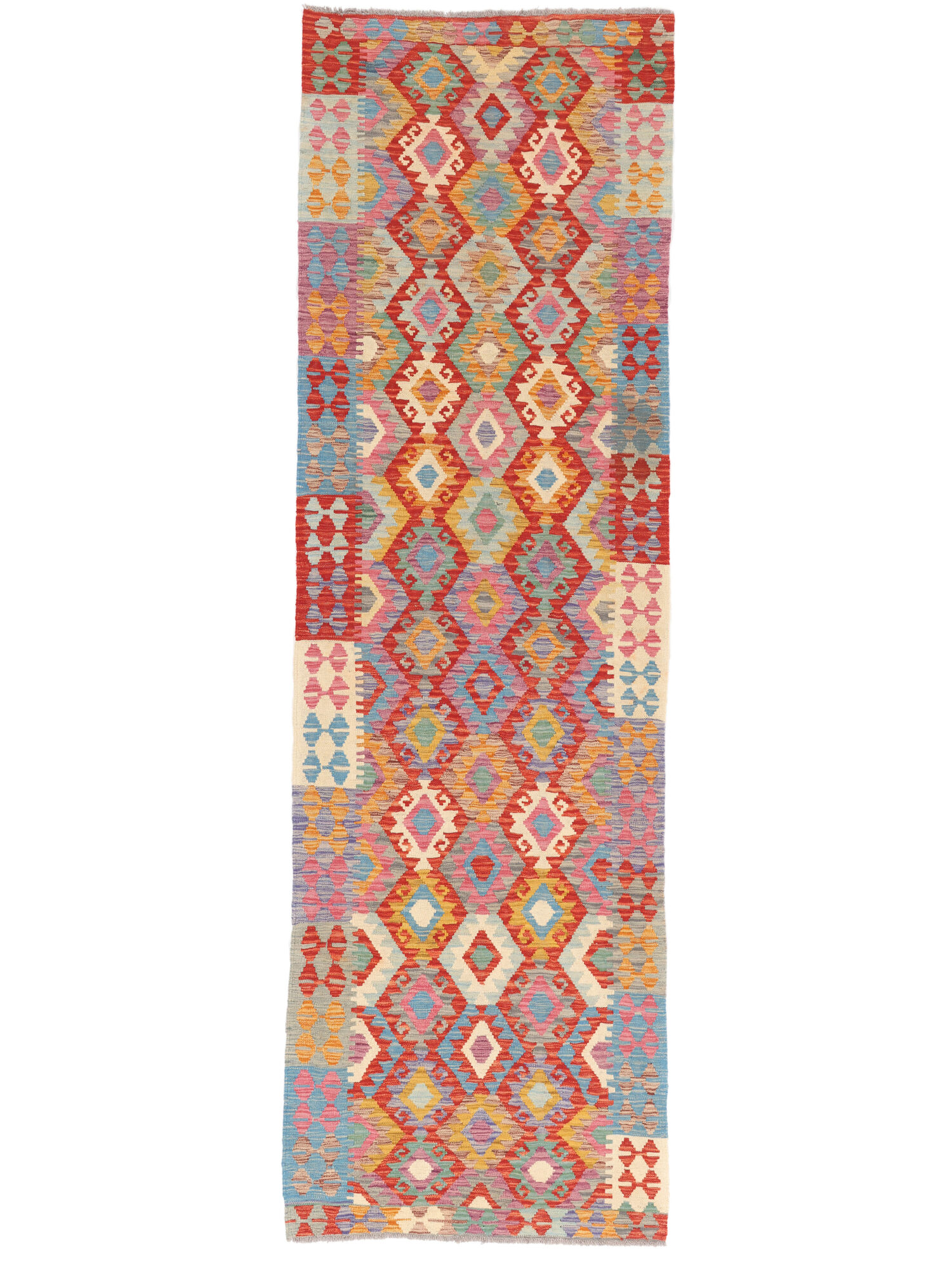 Kelim Afghan Old Stil Teppich 89×291