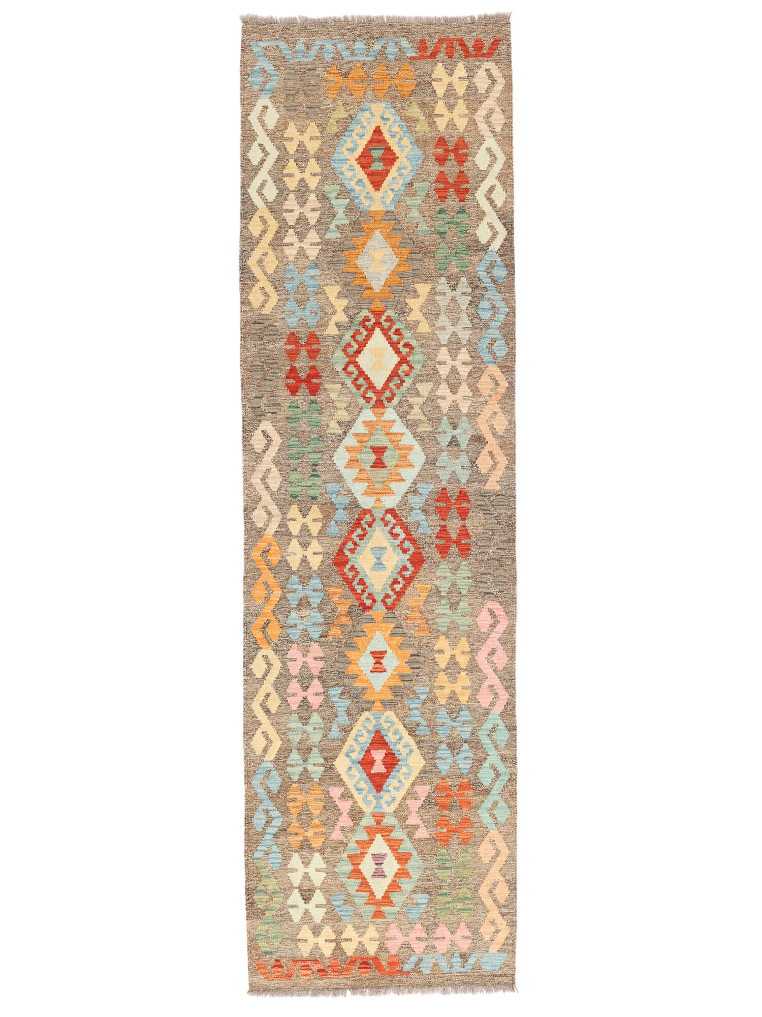 Kelim Afghan Old Stil Teppich 84×300