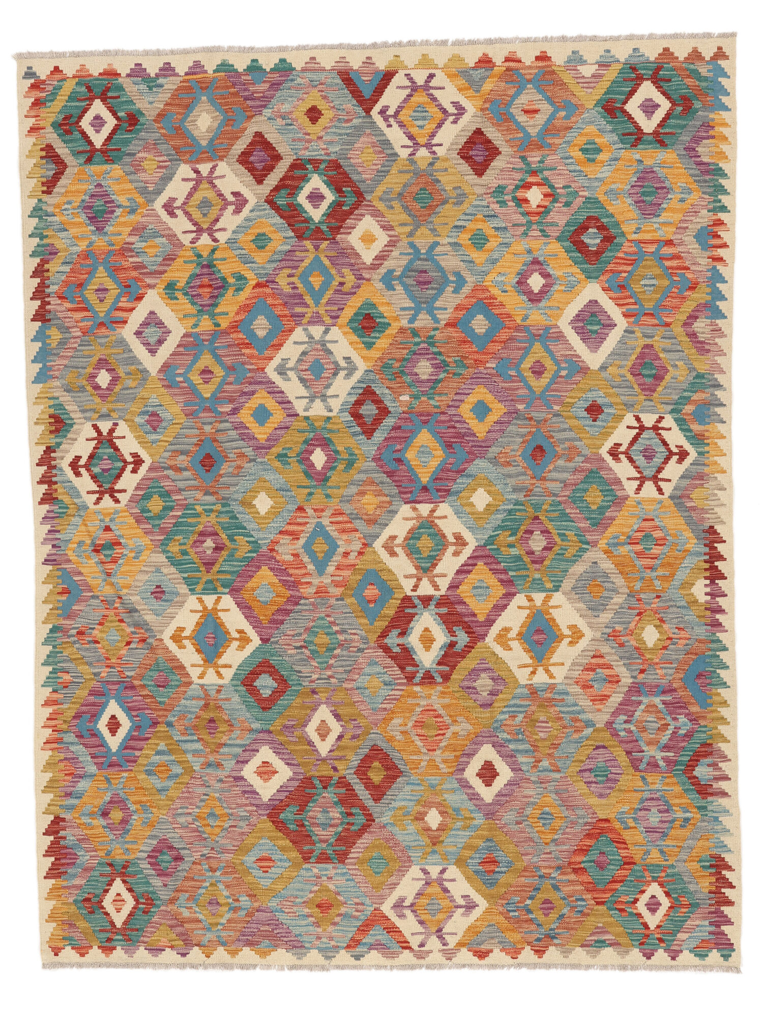 Kelim Afghan Old Stil Teppich 196×254
