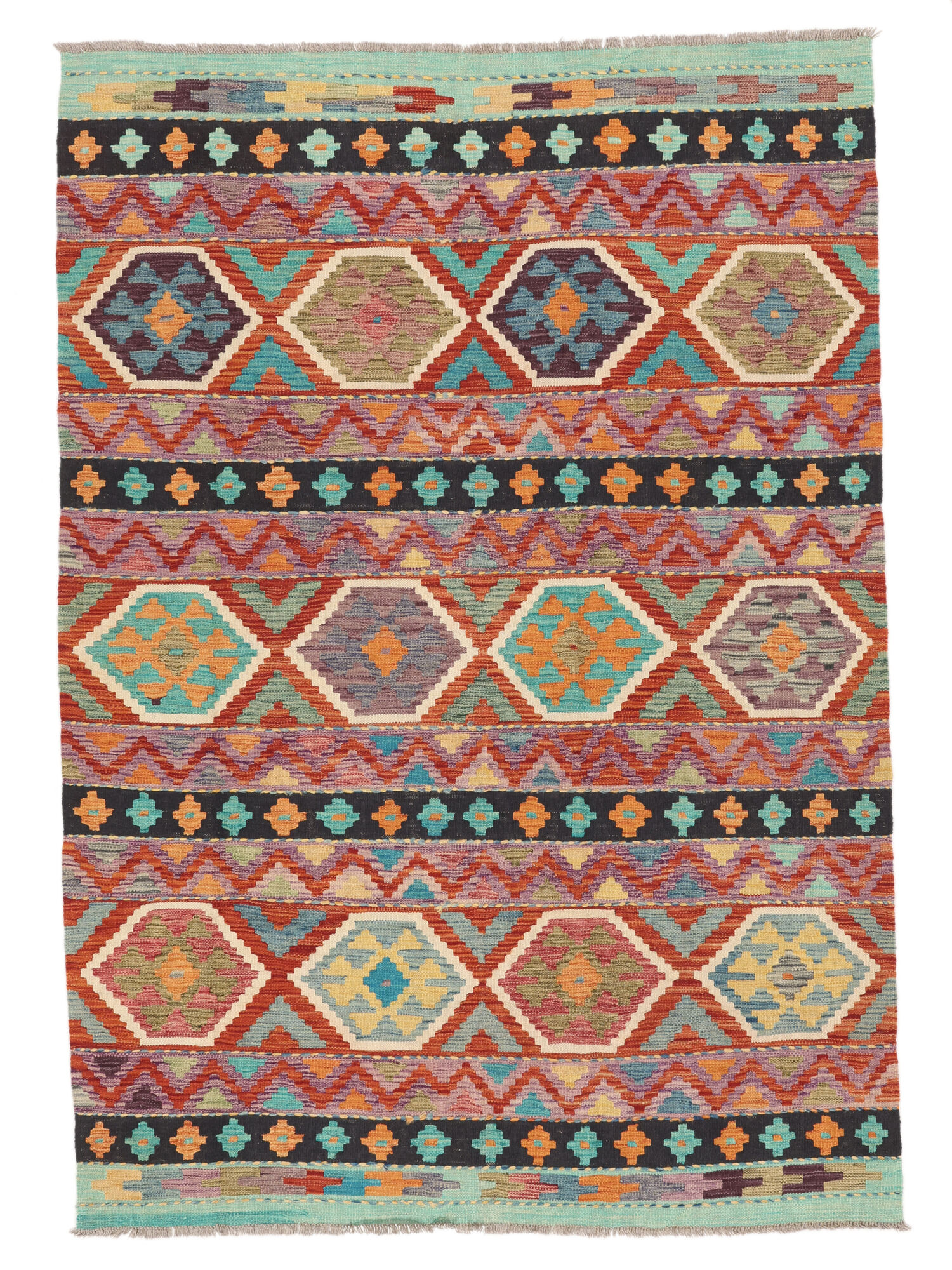 Kelim Afghan Old Stil Teppich 171×245