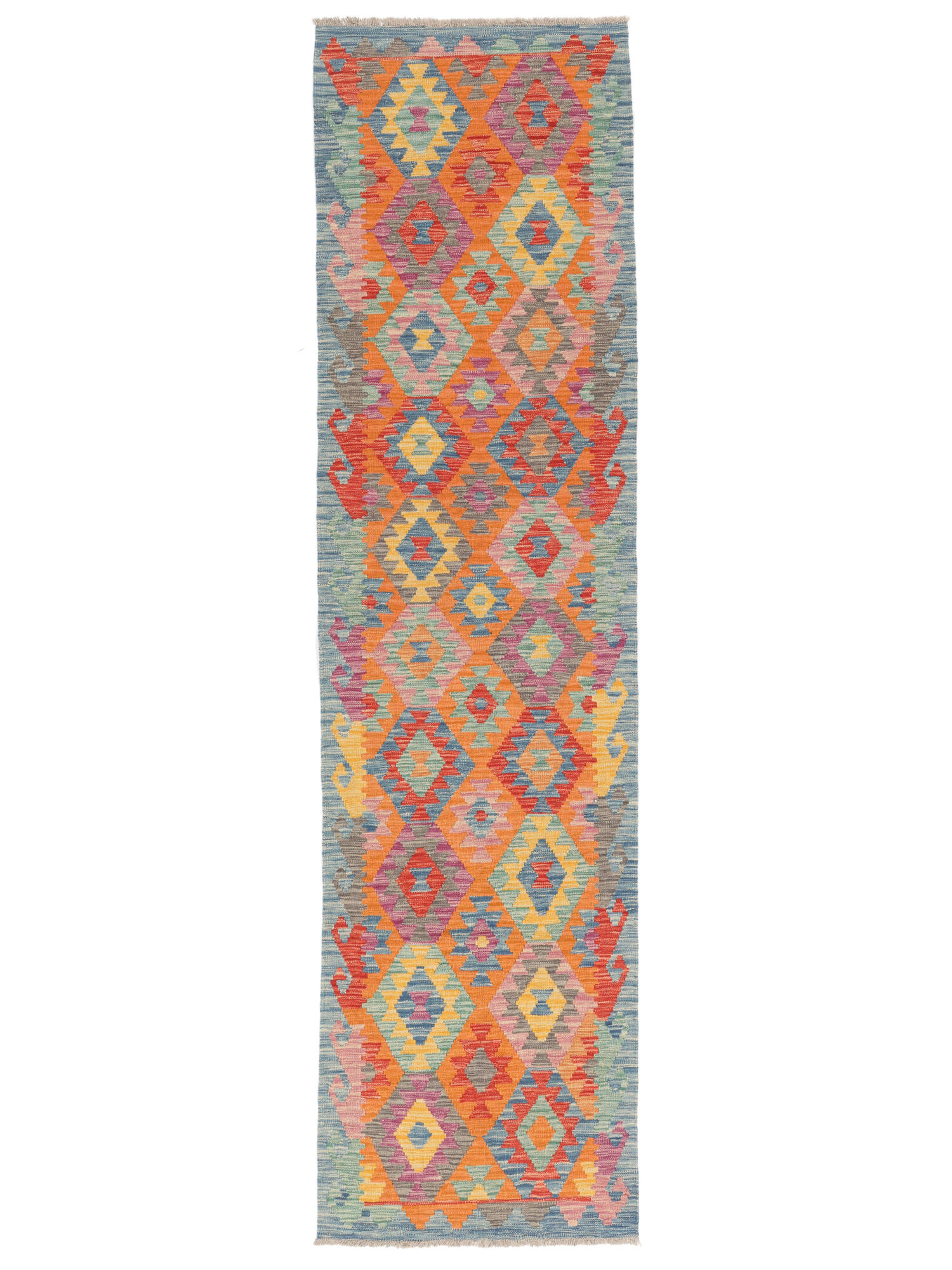 Kelim Afghan Old Stil Teppich 79×296