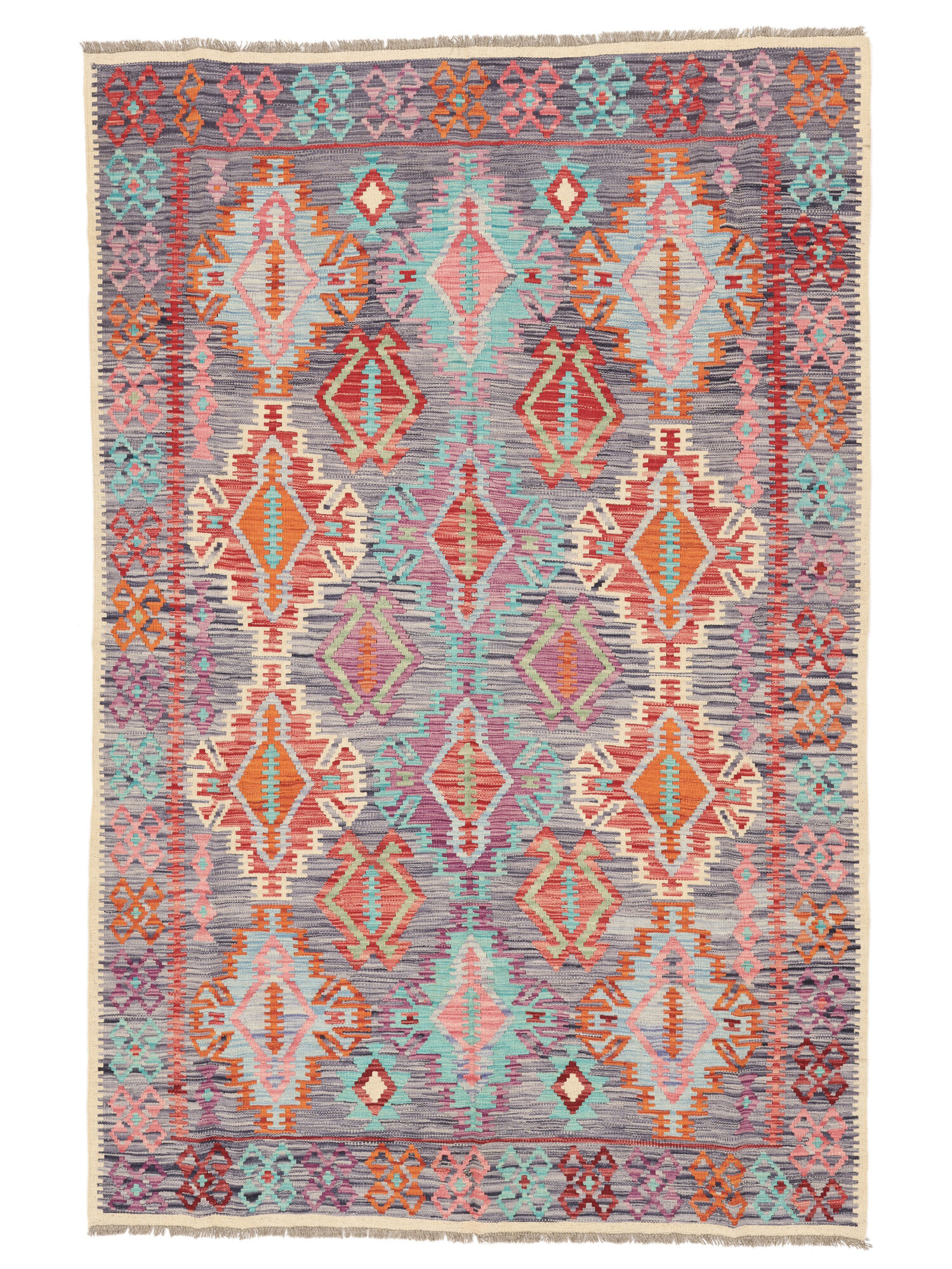 Kelim Afghan Old Stil Teppich 171×258