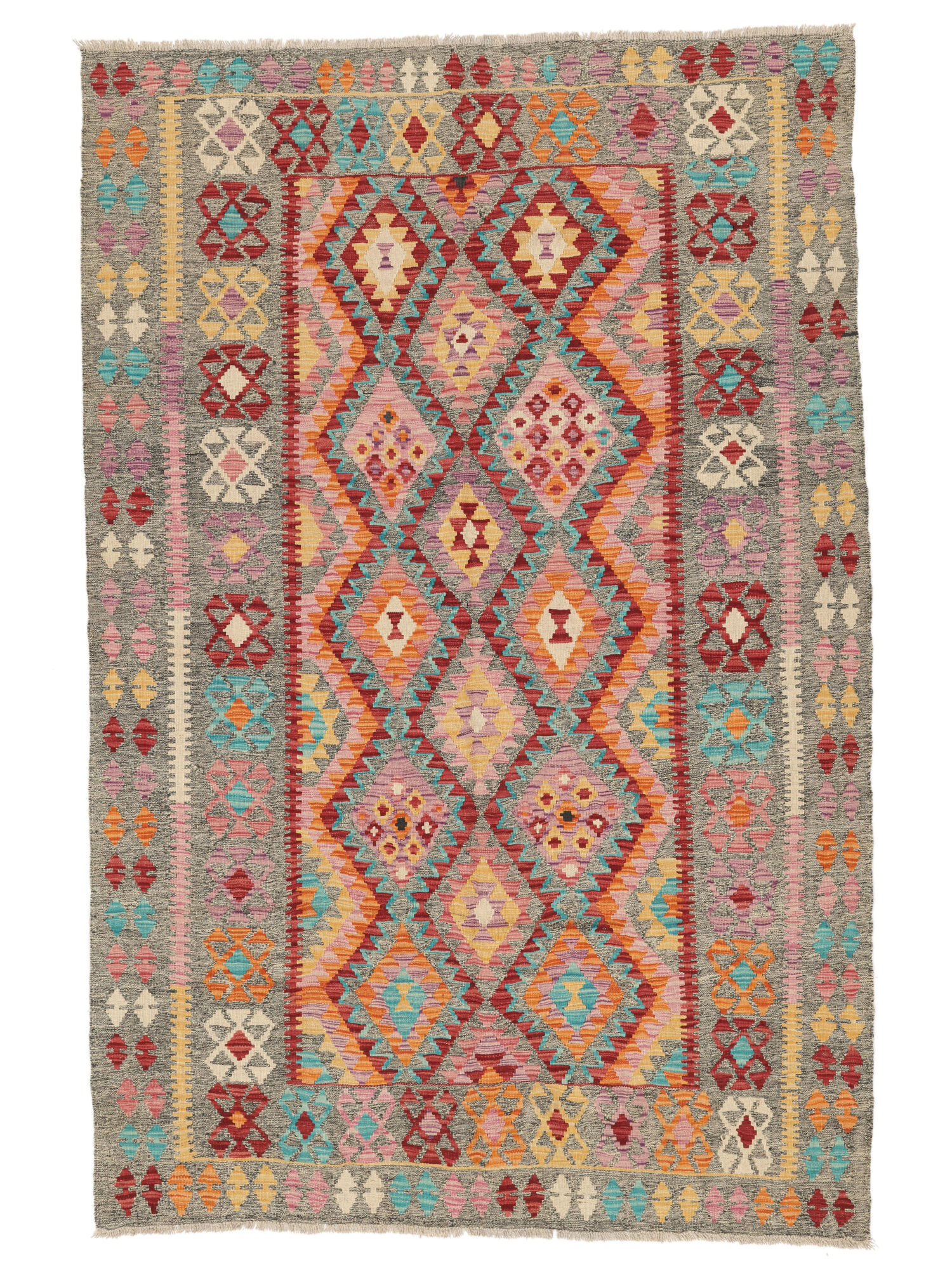 Kelim Afghan Old Stil Teppich 172×261