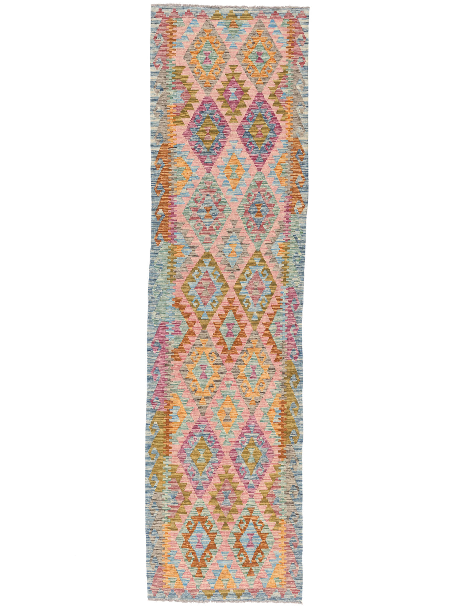 Kelim Afghan Old Stil Teppich 79×290