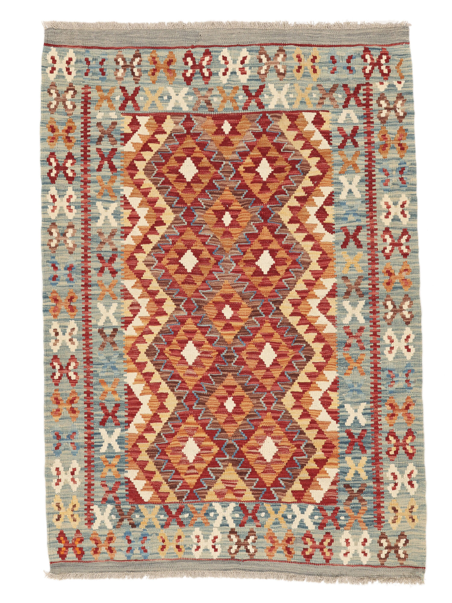Kelim Afghan Old Stil Teppich 114×168