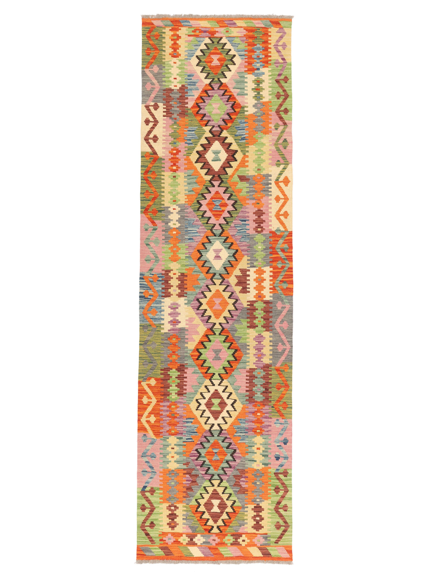 Kelim Afghan Old Stil Teppich 81×291