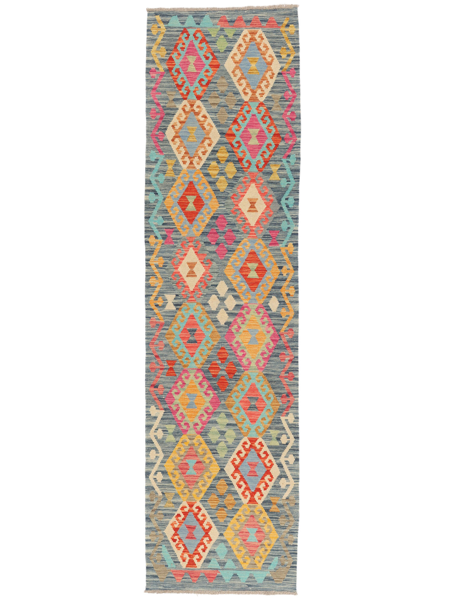 Kelim Afghan Old Stil Teppich 77×296