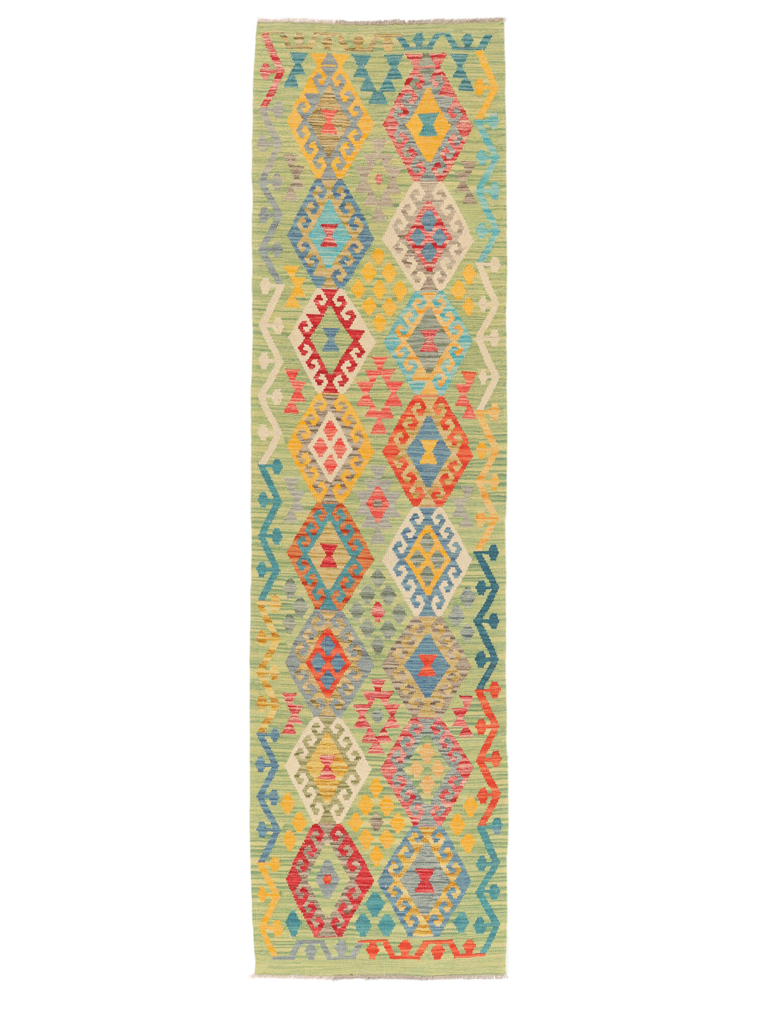 Kelim Afghan Old Stil Teppich 82×295