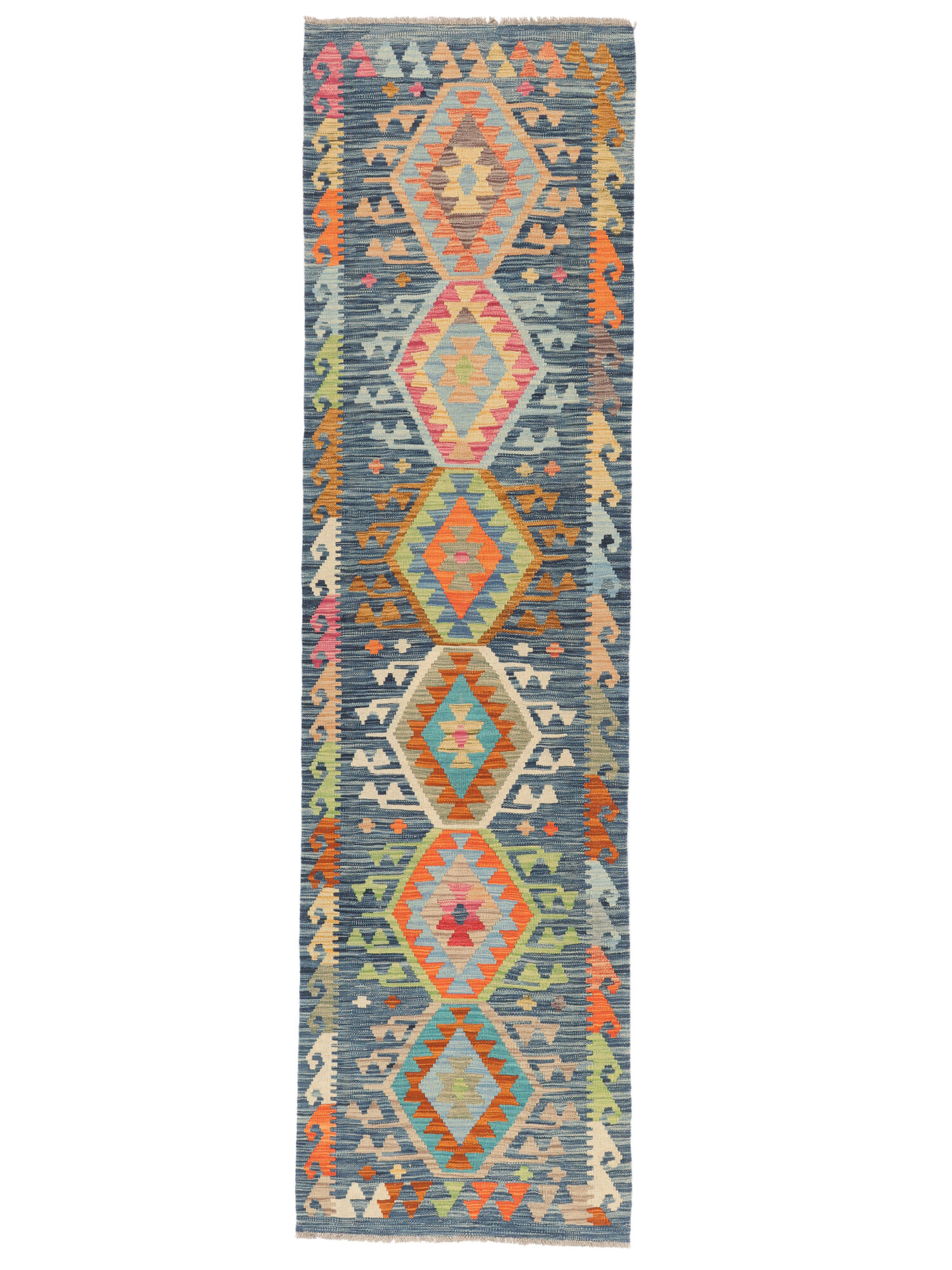 Kelim Afghan Old Stil Teppich 82×300