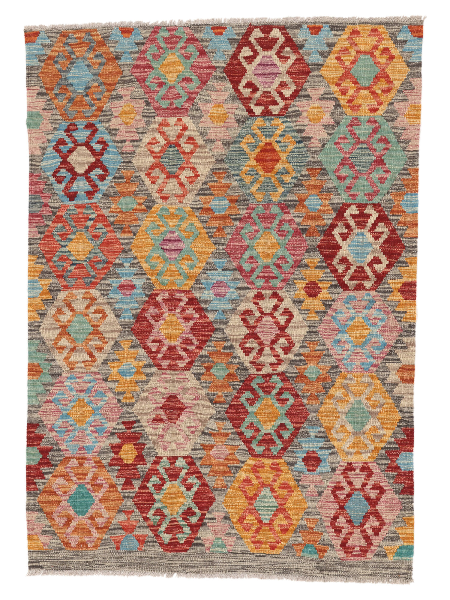 Kelim Afghan Old Stil Teppich 120×168