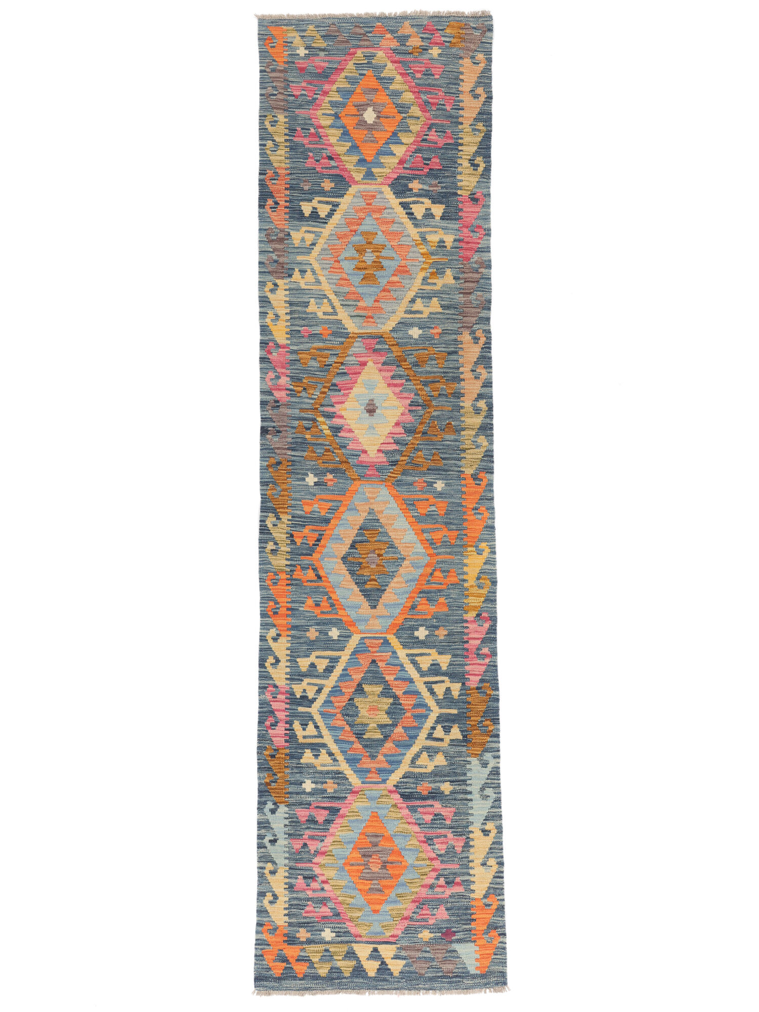 Kelim Afghan Old Stil Teppich 77×310