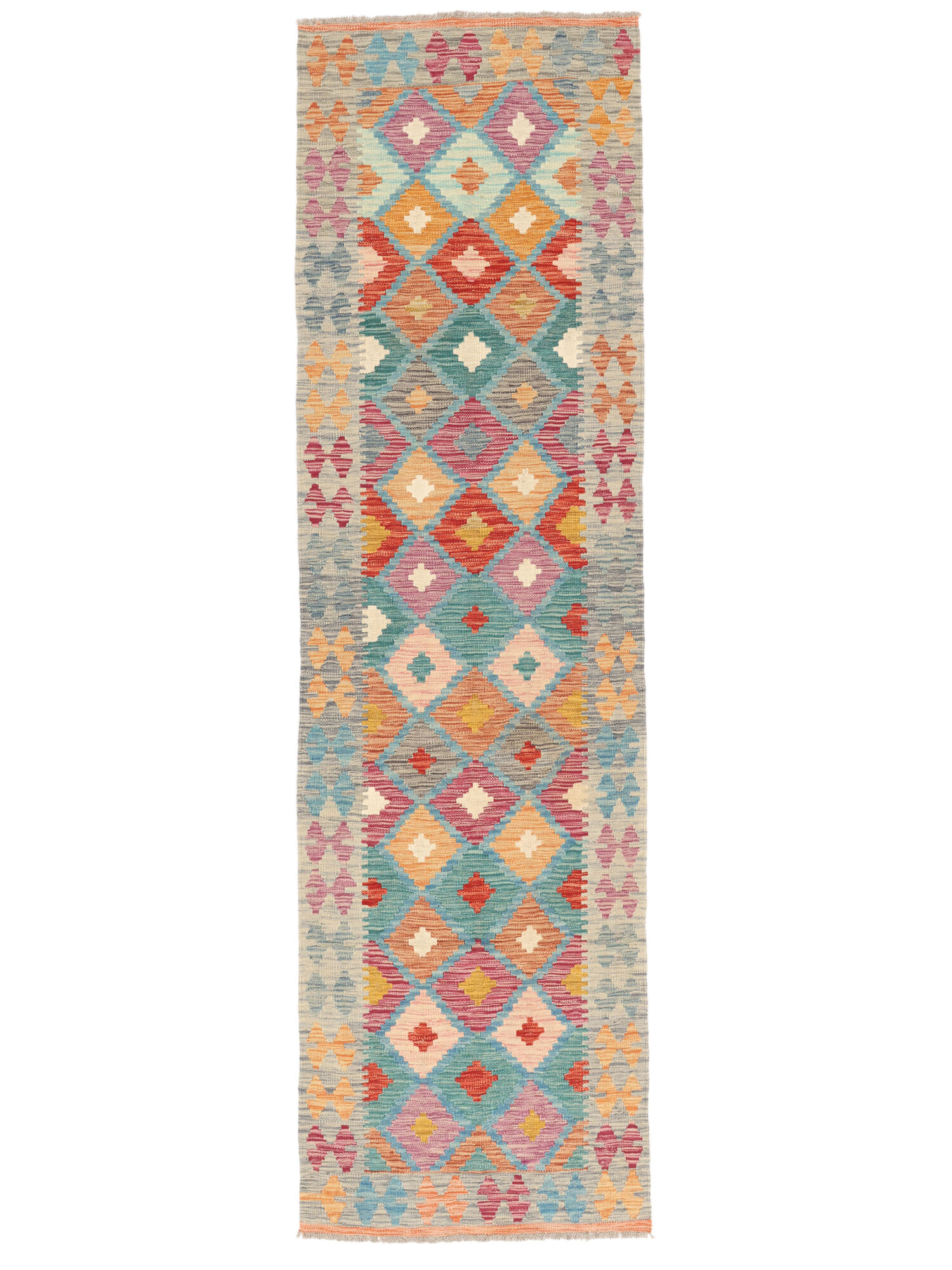 Kelim Afghan Old Stil Teppich 85×290