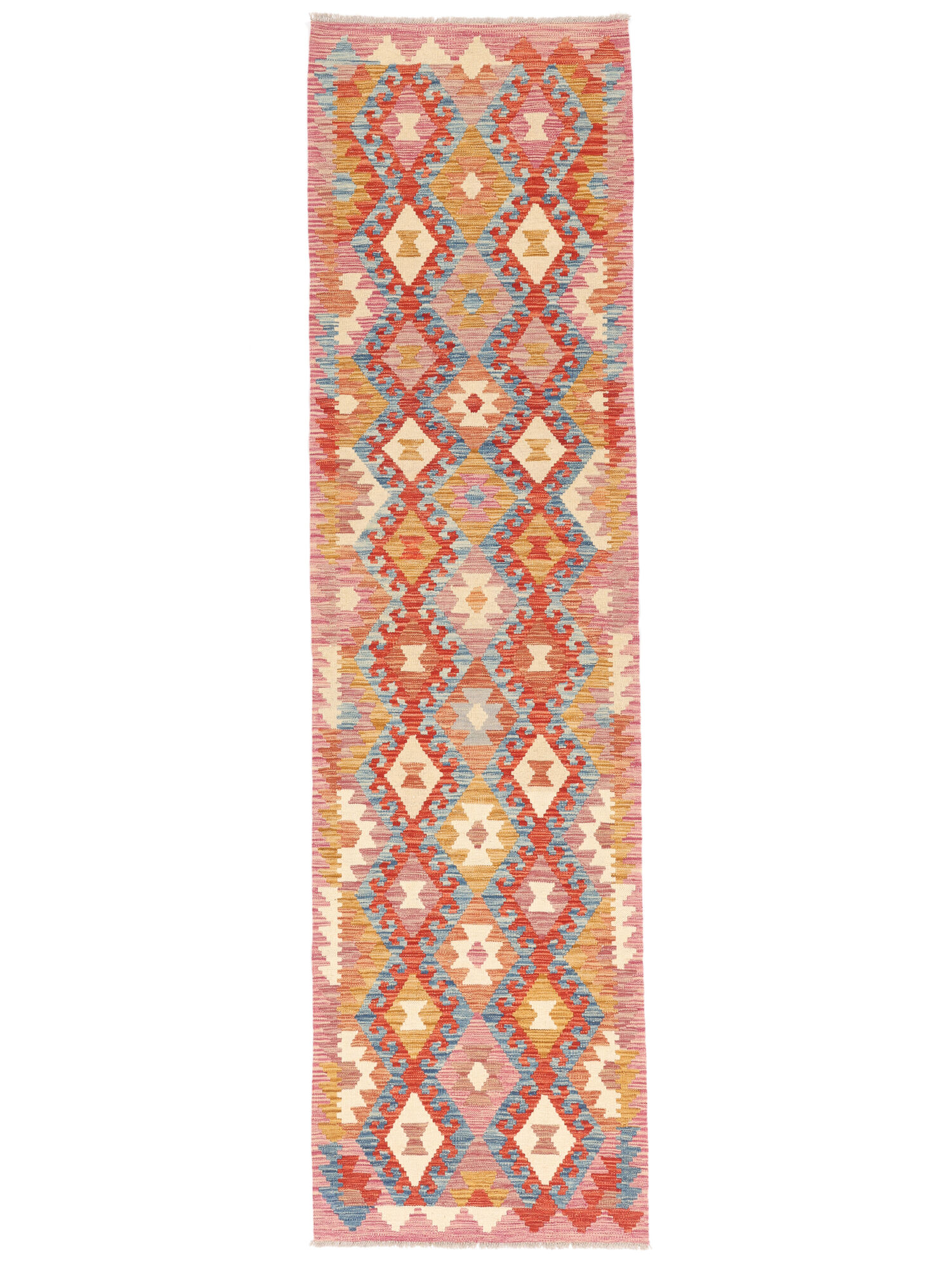 Kelim Afghan Old Stil Teppich 82×304